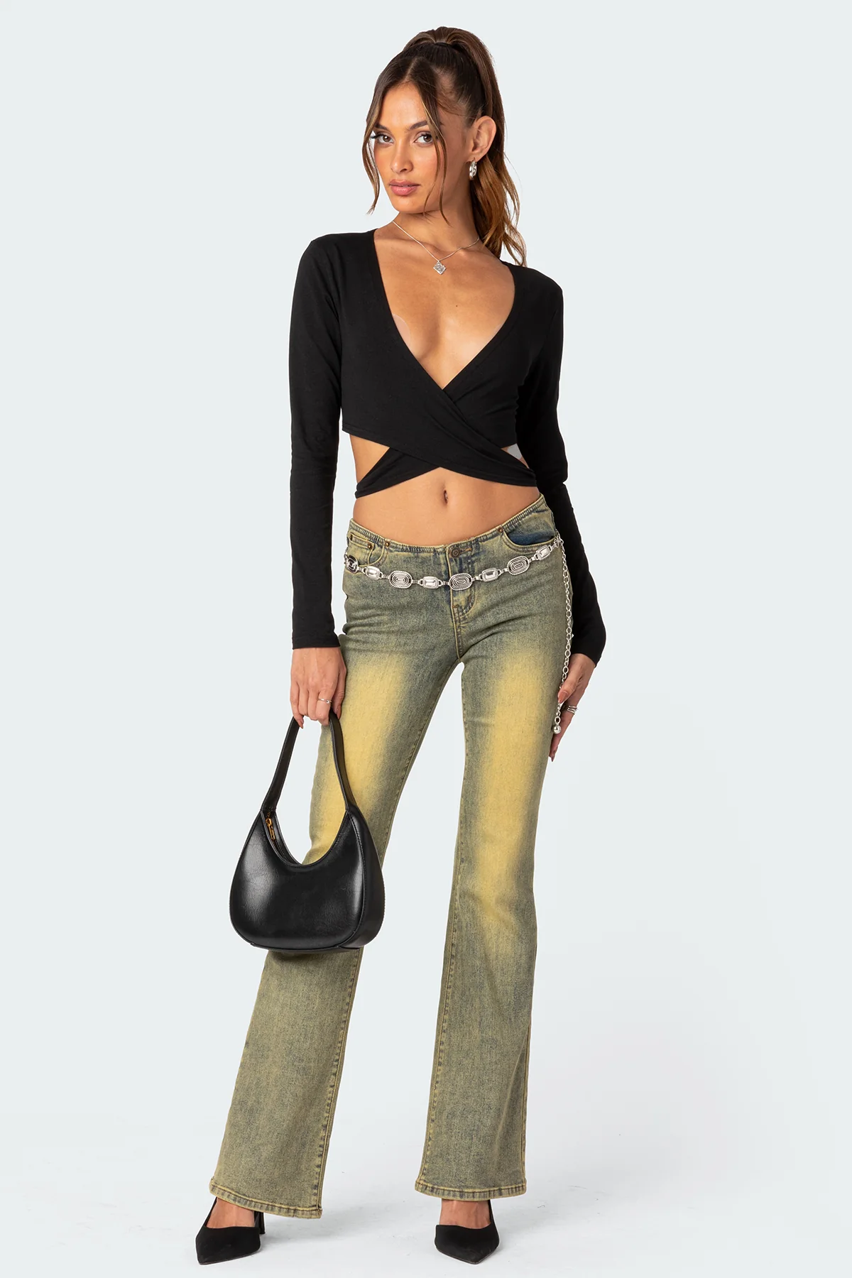 Layla Wrap Crop Top - Image 2