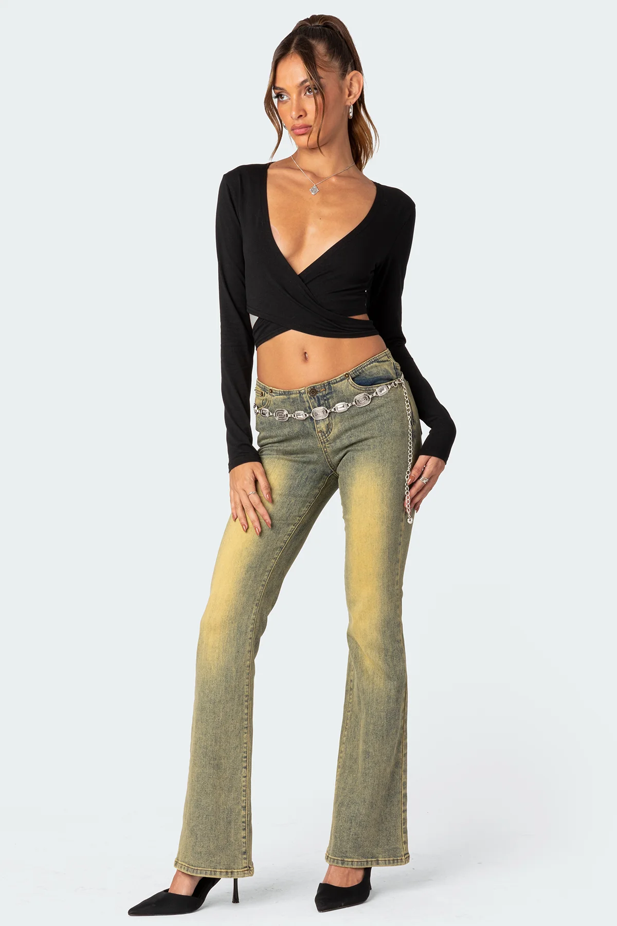 Layla Wrap Crop Top - Image 5