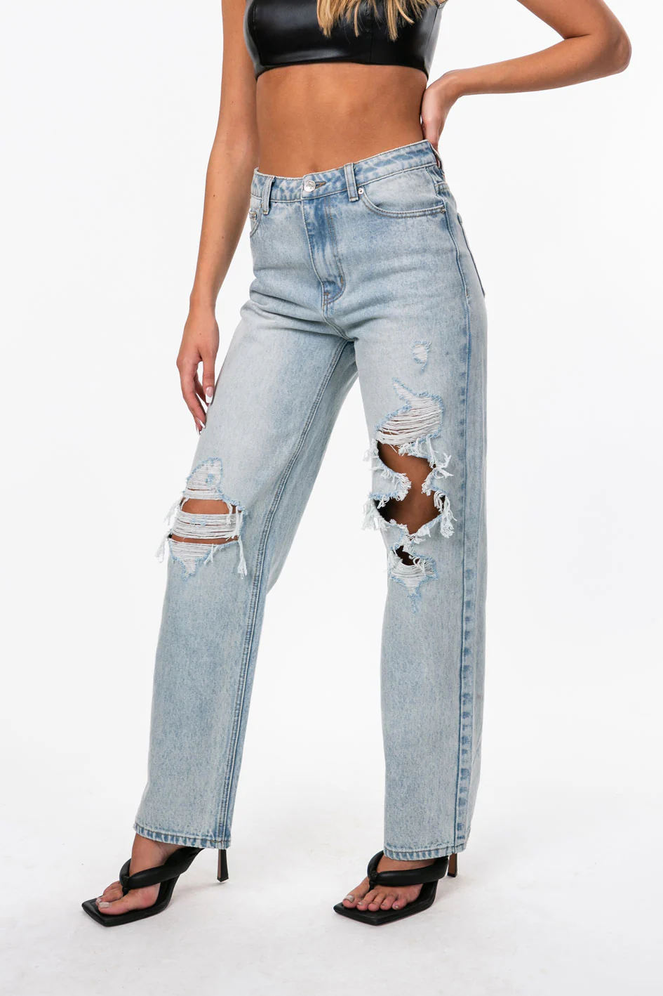 Wide Or Die Ripped Jeans - Image 3
