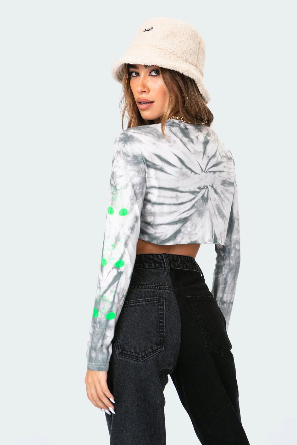 Fly Teddy Tie-Dye Crop Top - Image 4
