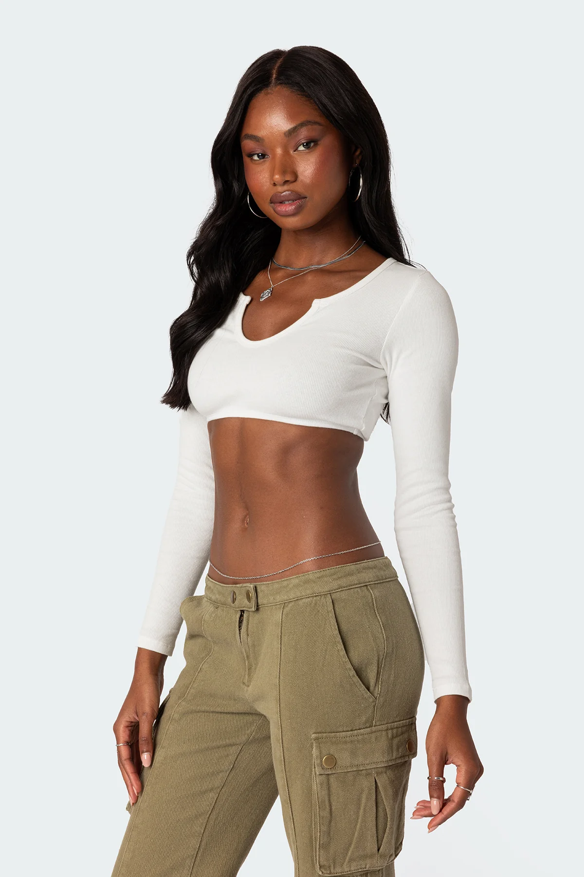 Romance Ribbed Crop Top - Image 3