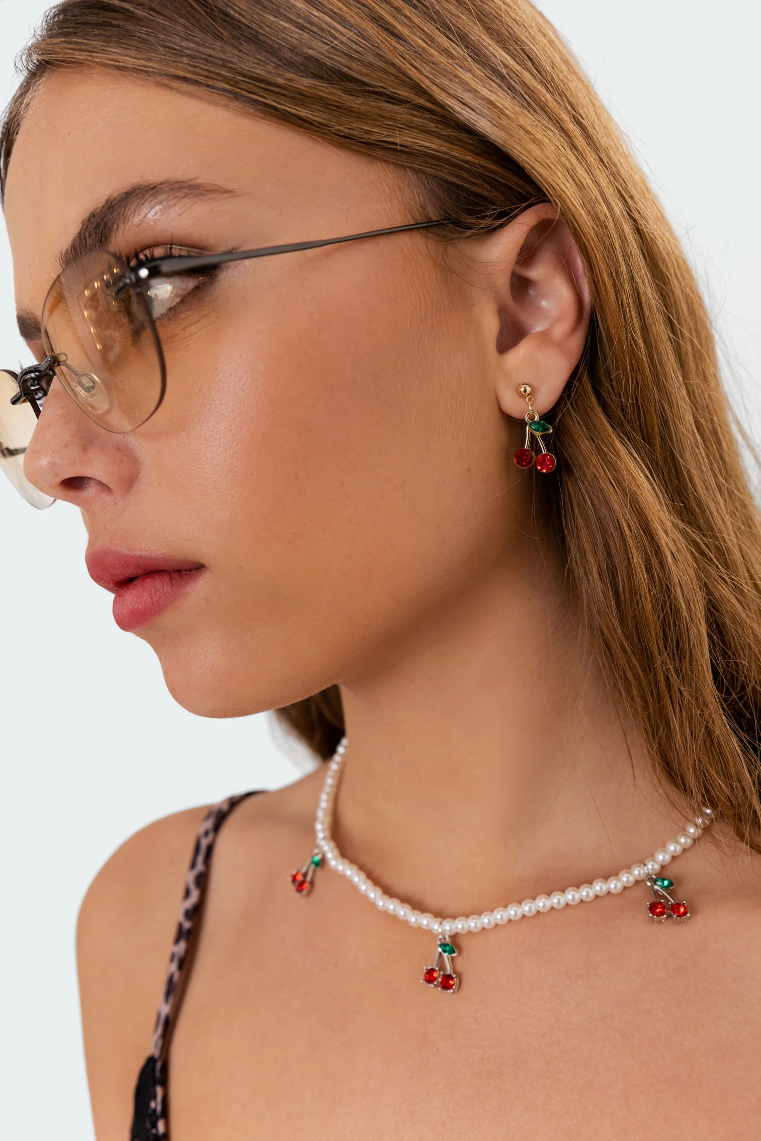 Cherry Drop Earrings - Image 2