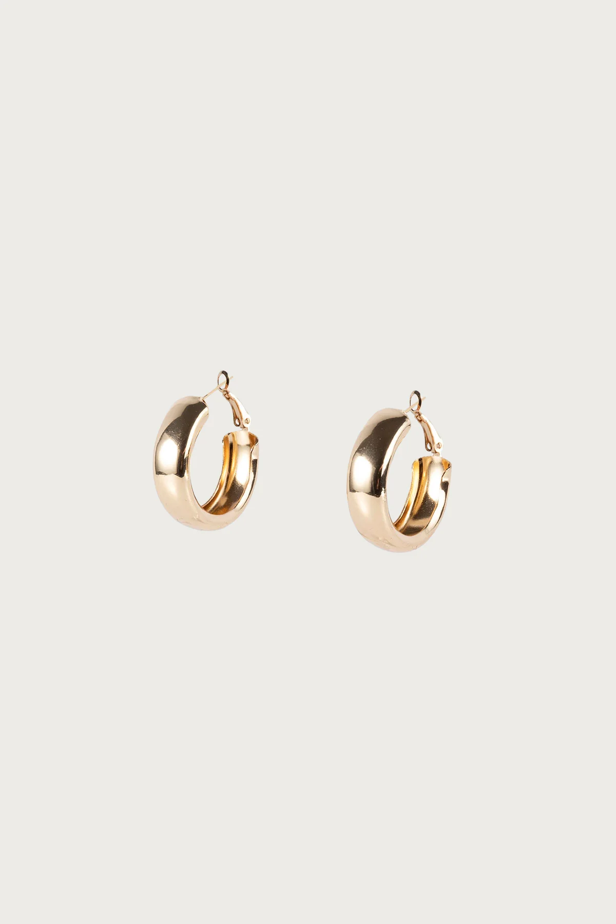 Lux Wide Hoop Earrings - Image 2