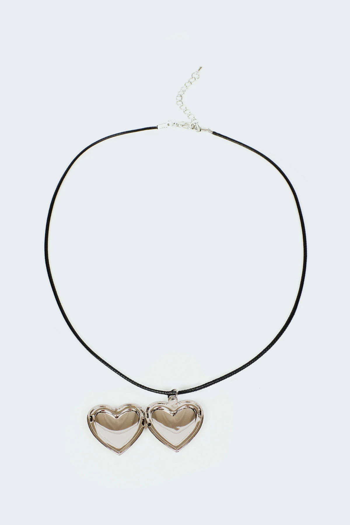 Heart Locket Cord Necklace - Image 2