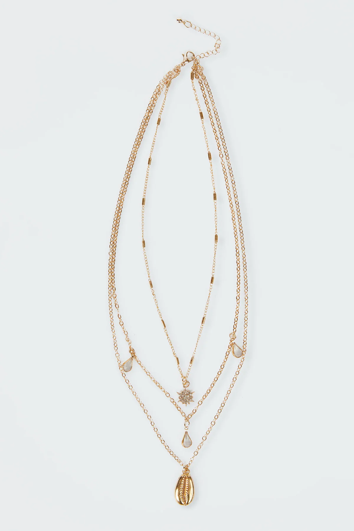 Droplet Layered Necklace - Image 2