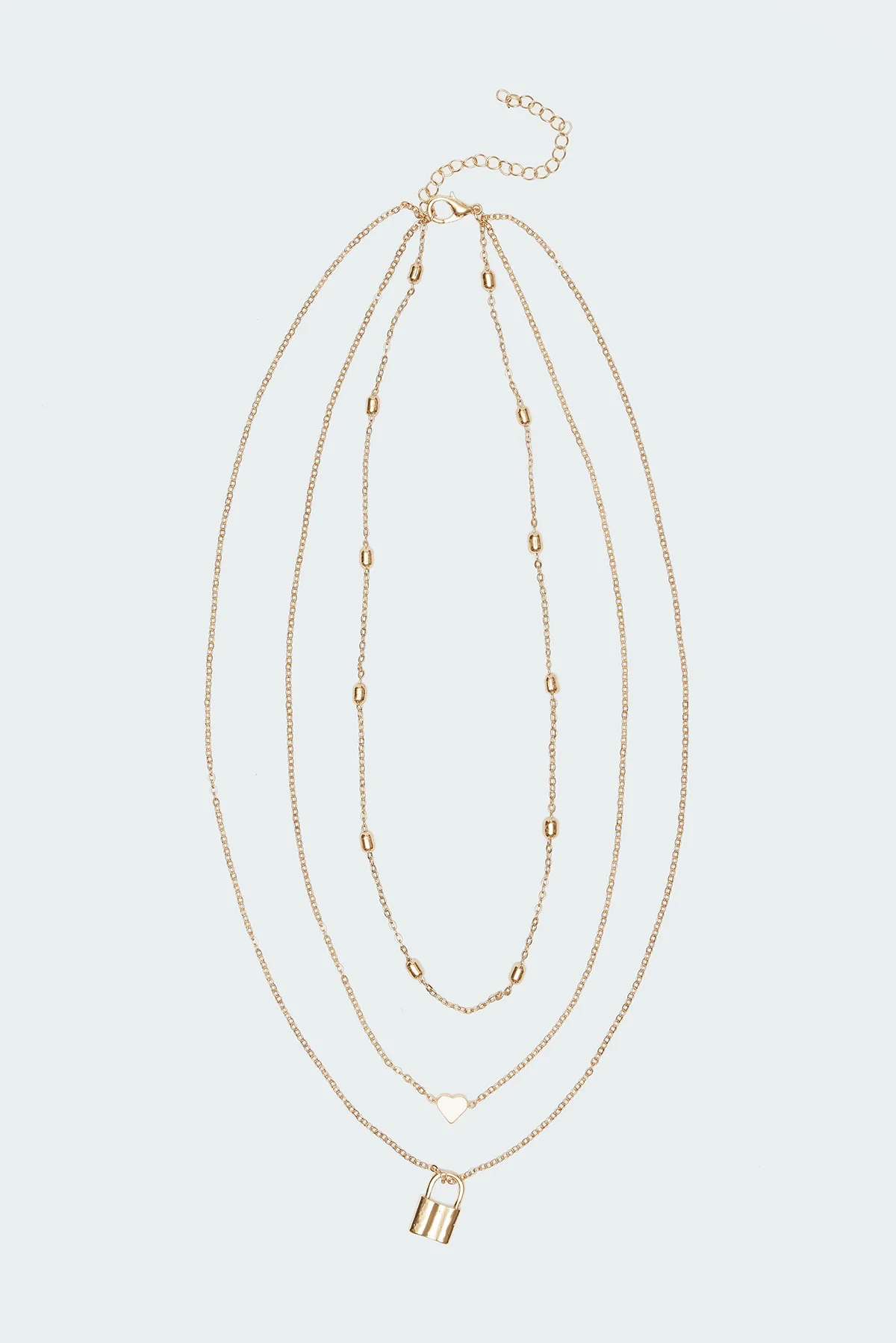 Secrets Layered Lock Necklace - Image 2