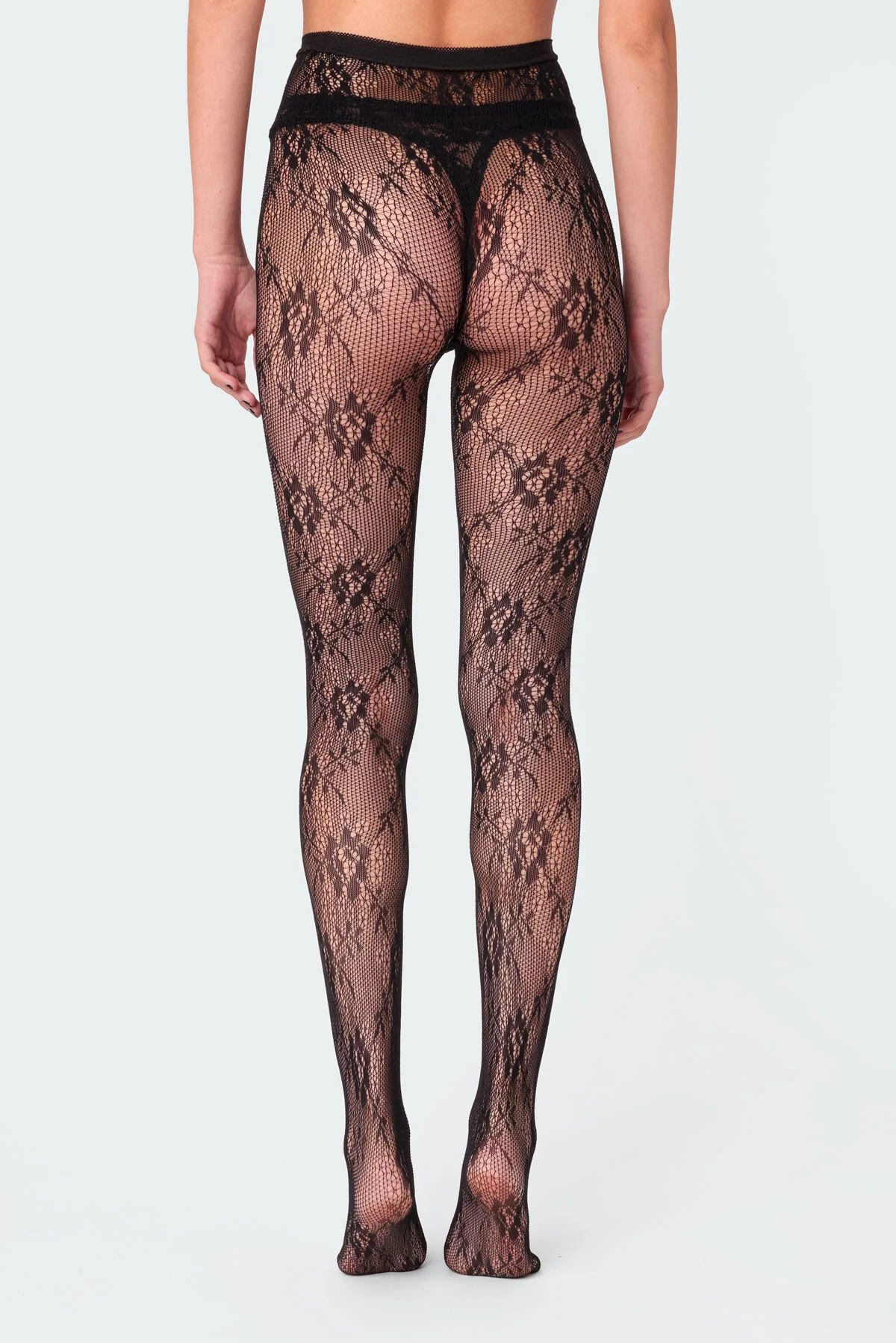 Sheer Lace Tights - Image 3