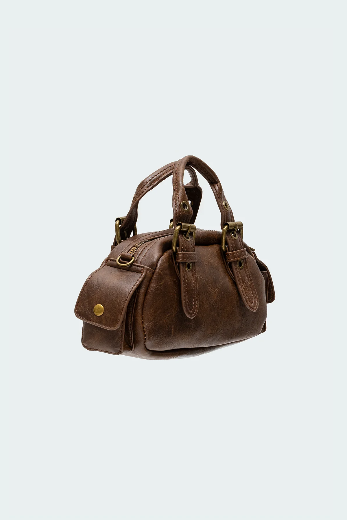 Studded Faux Leather Mini Bag - Image 3
