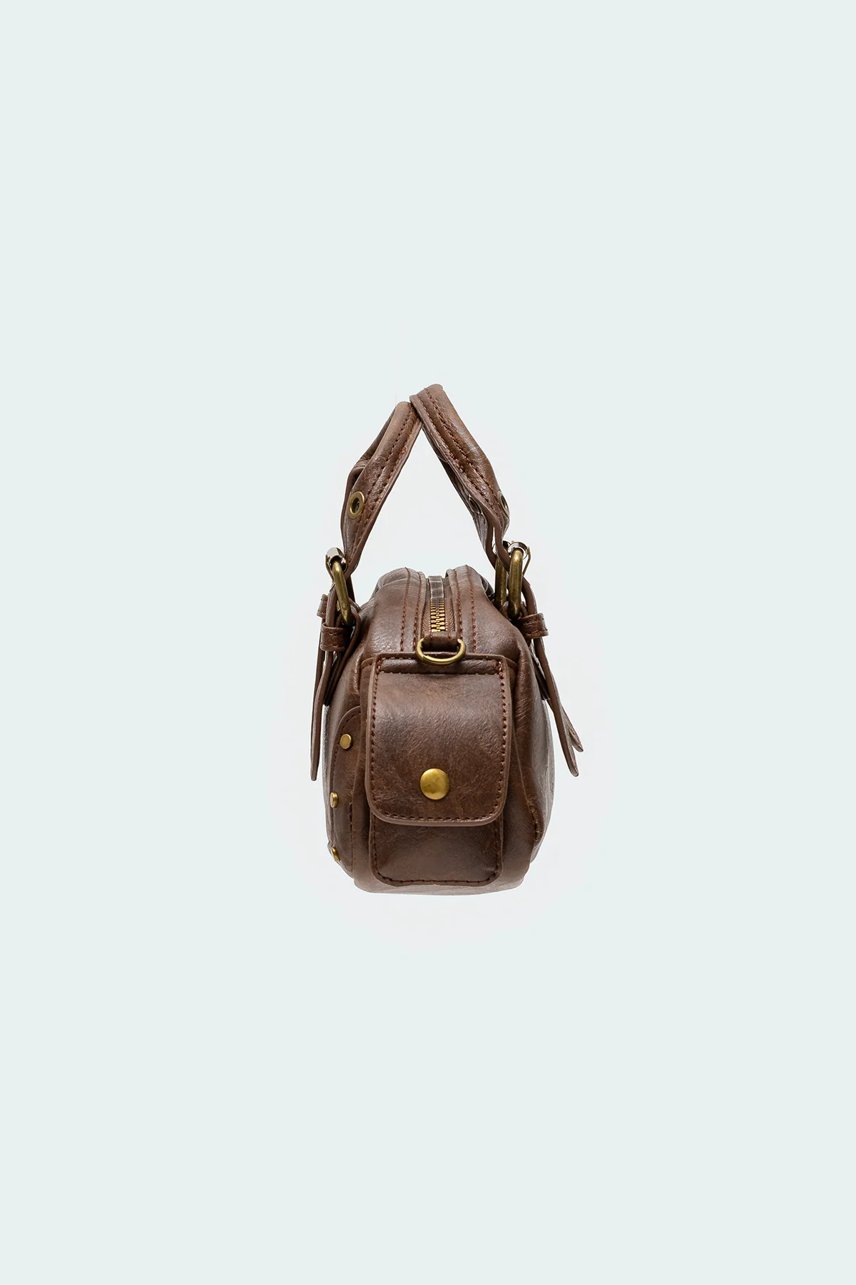 Studded Faux Leather Mini Bag - Image 4