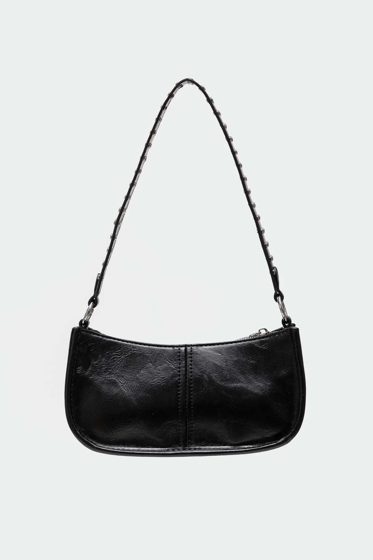 Studded Strap Faux Leather Bag - Image 2