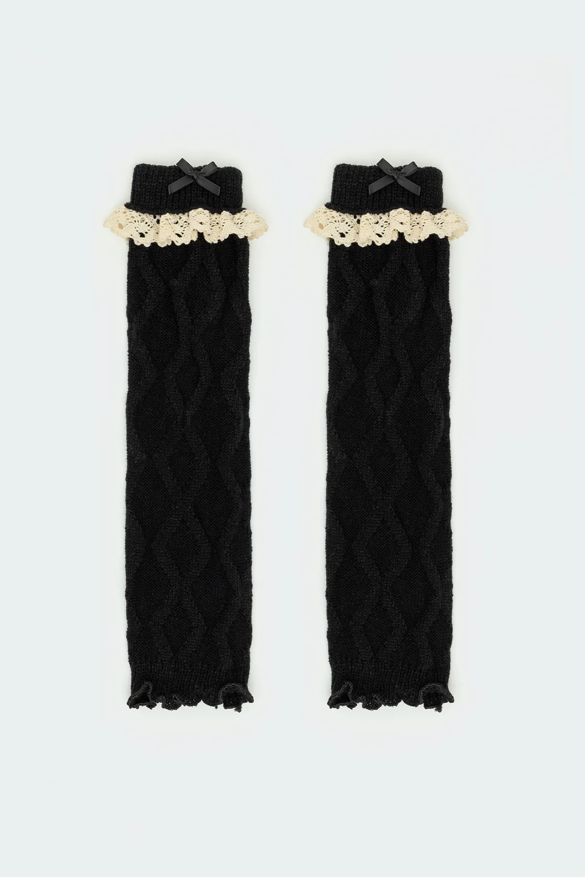 Lacey Frill Knit Leg Warmers - Image 4
