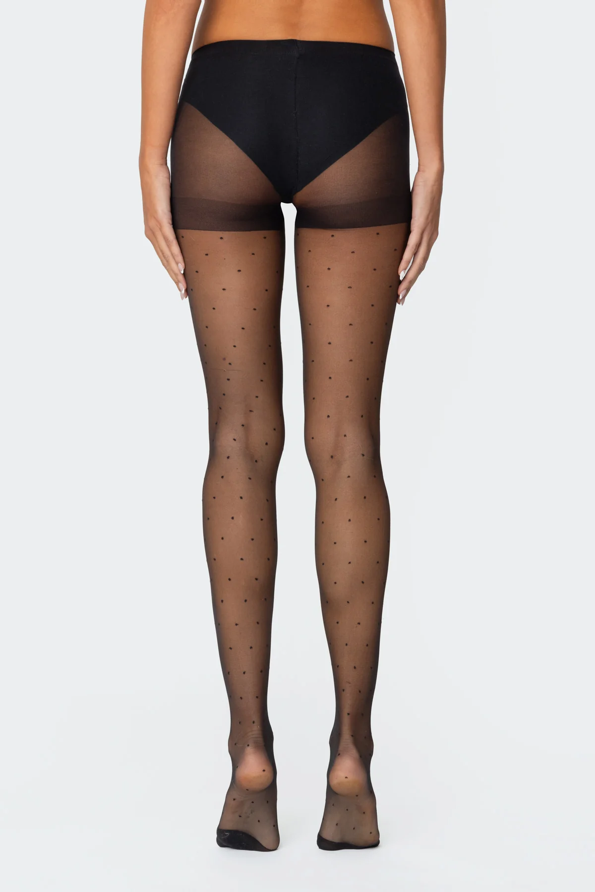 Sheer Polka Dot Tights - Image 3