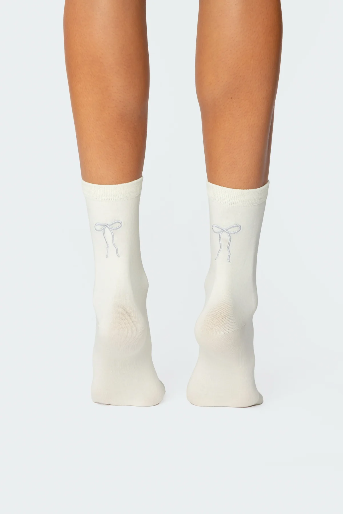 Embroidered Bow Socks - Image 2