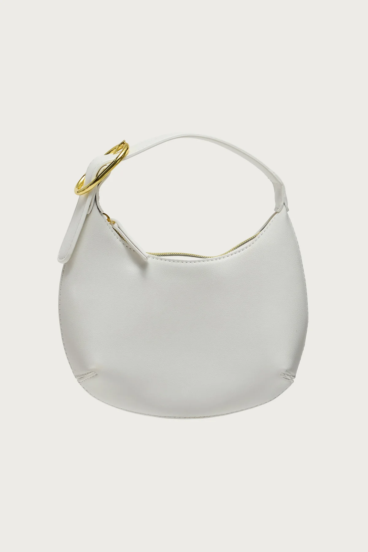 Buckle Strap Faux Leather Bag - Image 6