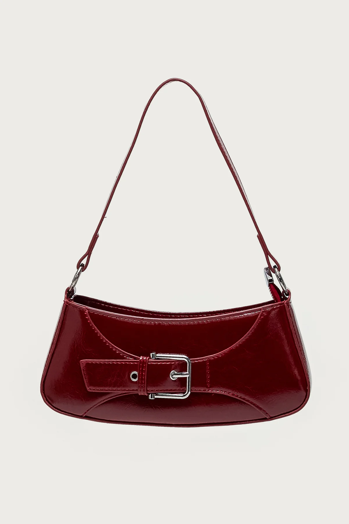 Buckle Up Faux Leather Bag - Image 2