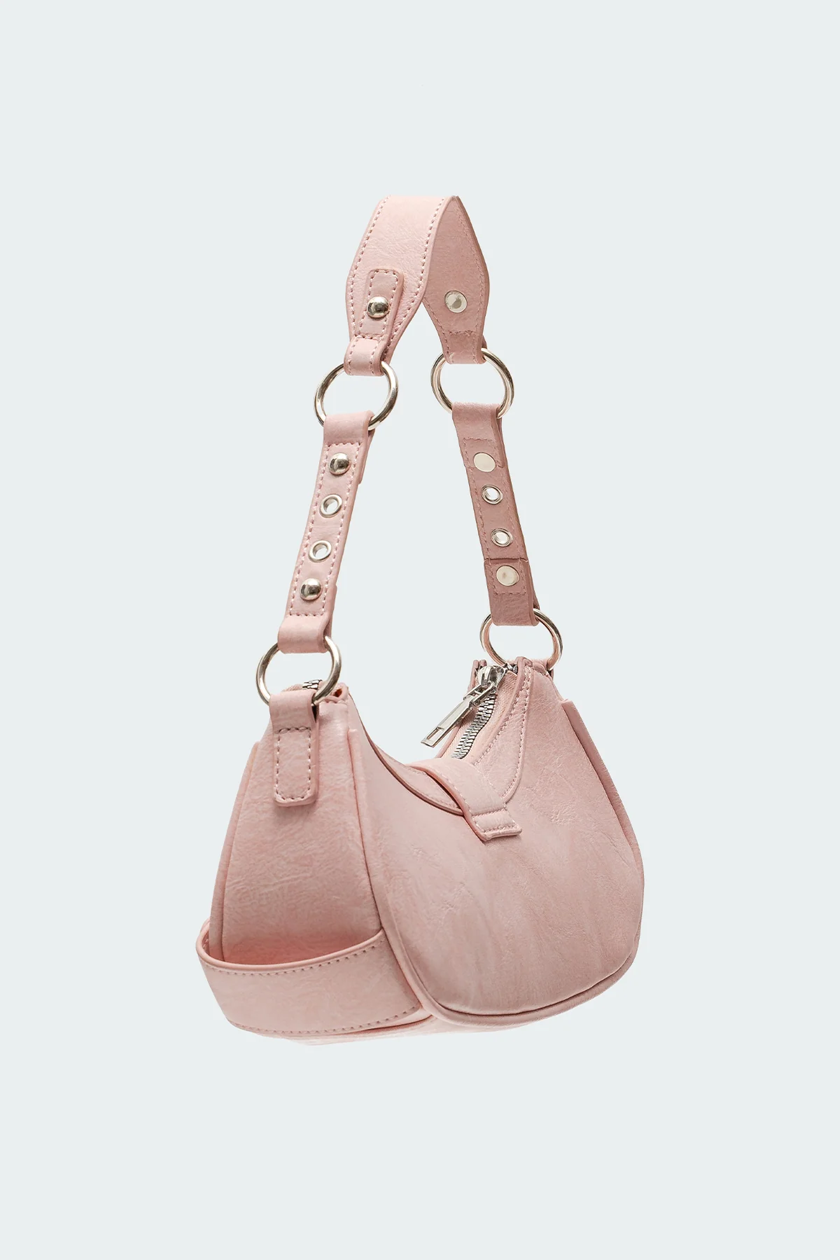 Hardware Faux Leather Bag - Image 6