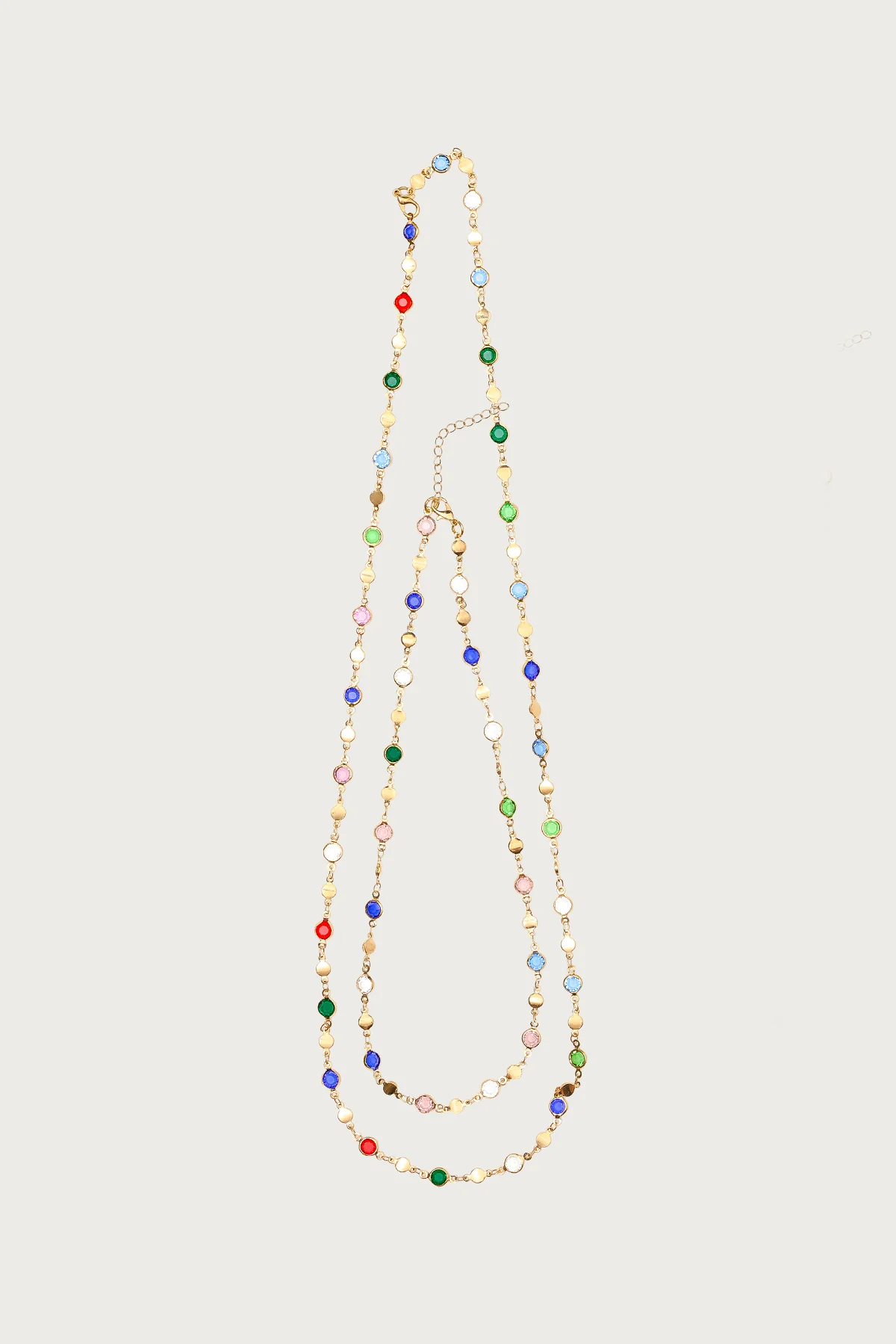 Cascading Gemstone Necklace Set - Image 2