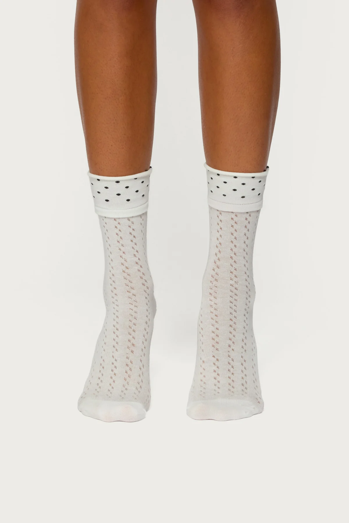 Pointelle Polka Dot Socks - Image 2