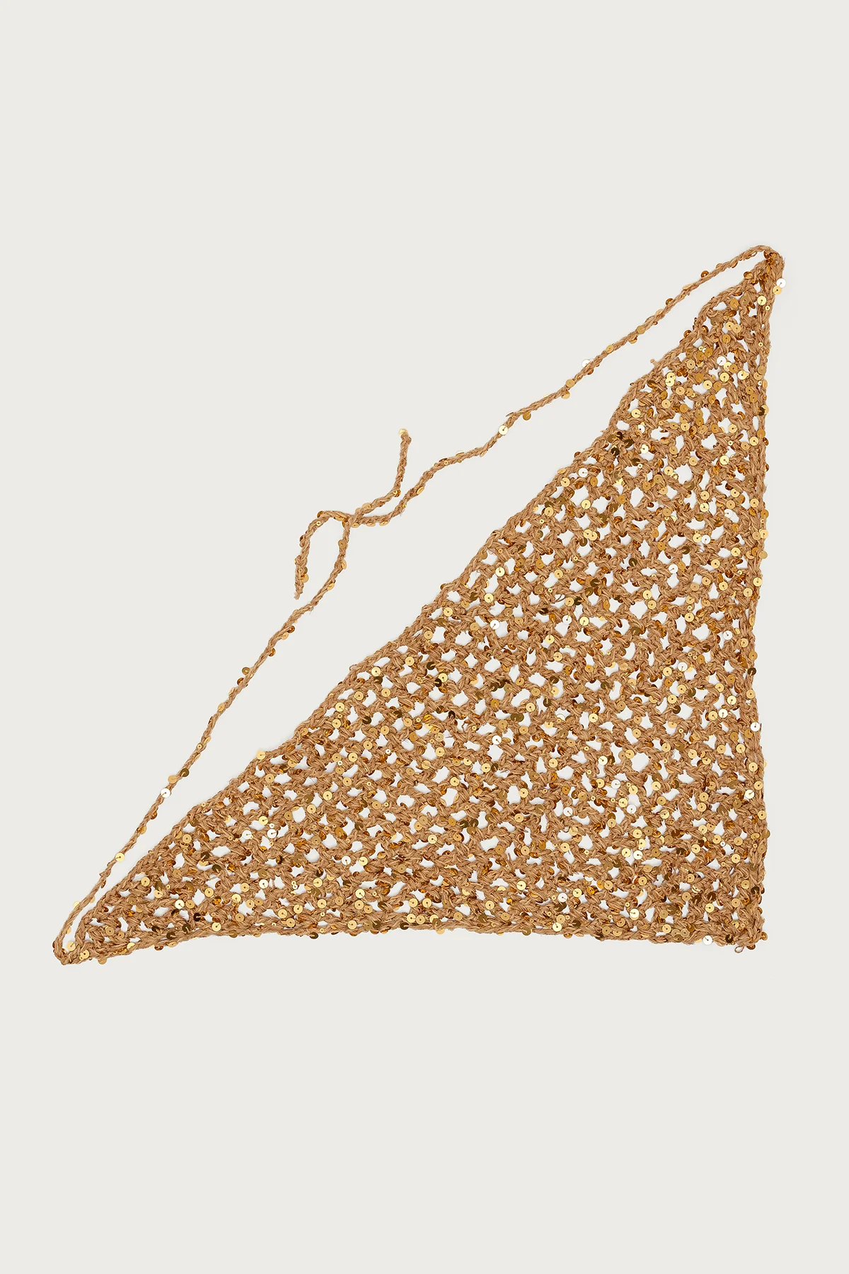 Sequin Crochet Waist Scarf - Image 3