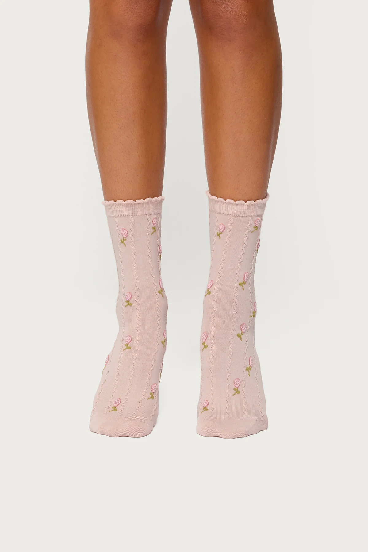 Embroidered Rose Socks - Image 2