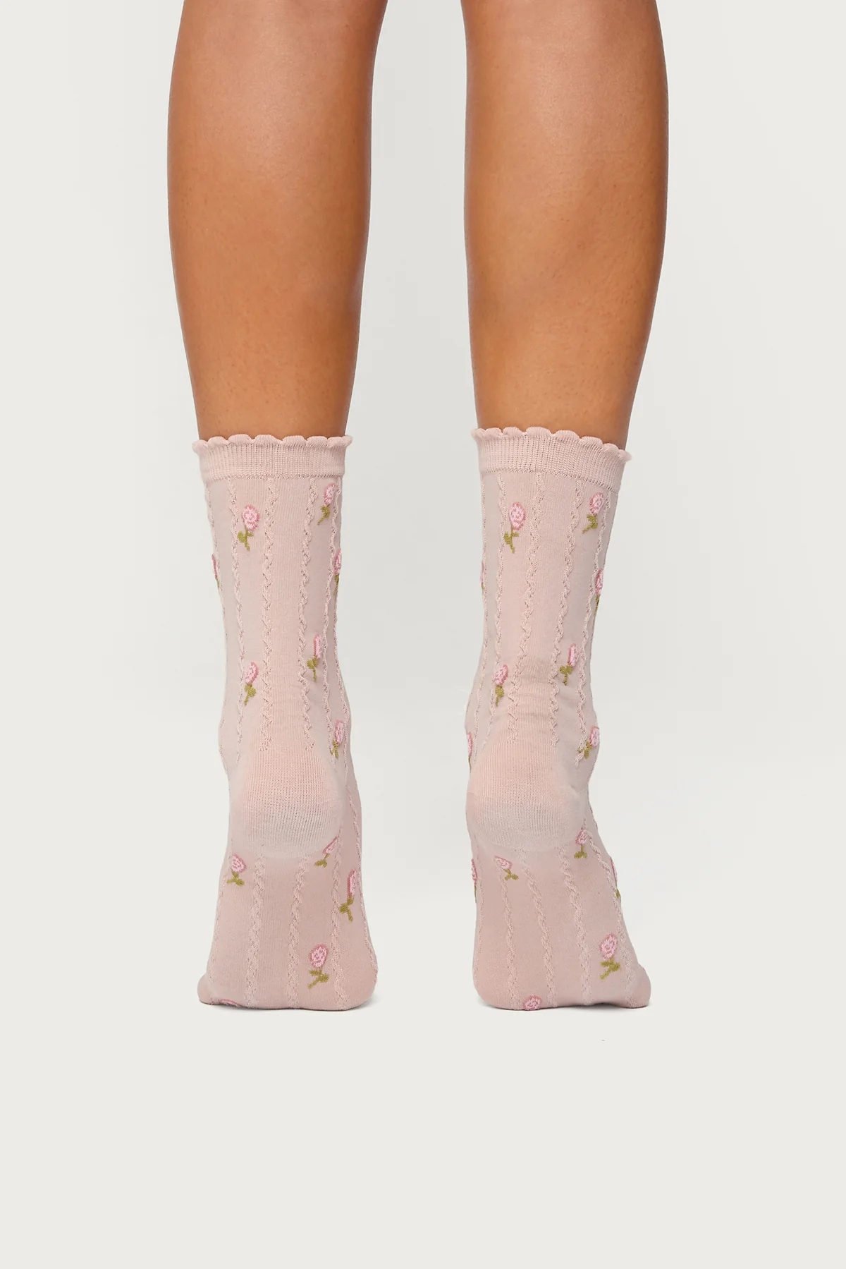 Embroidered Rose Socks - Image 3