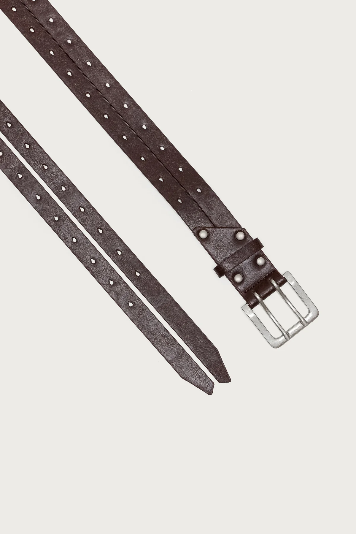 Double Look Faux Leather Belt - Image 3