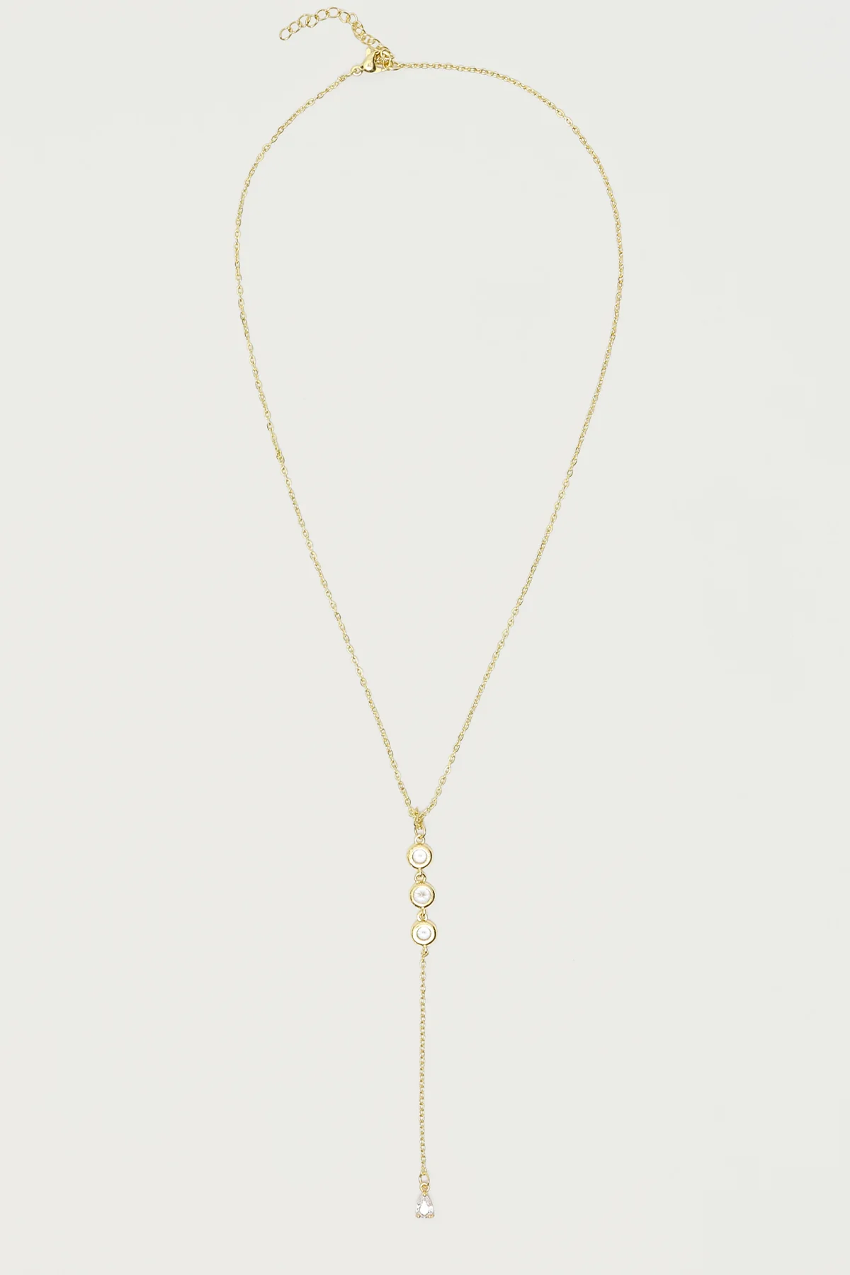 Rhinestone Cascading Necklace - Image 2