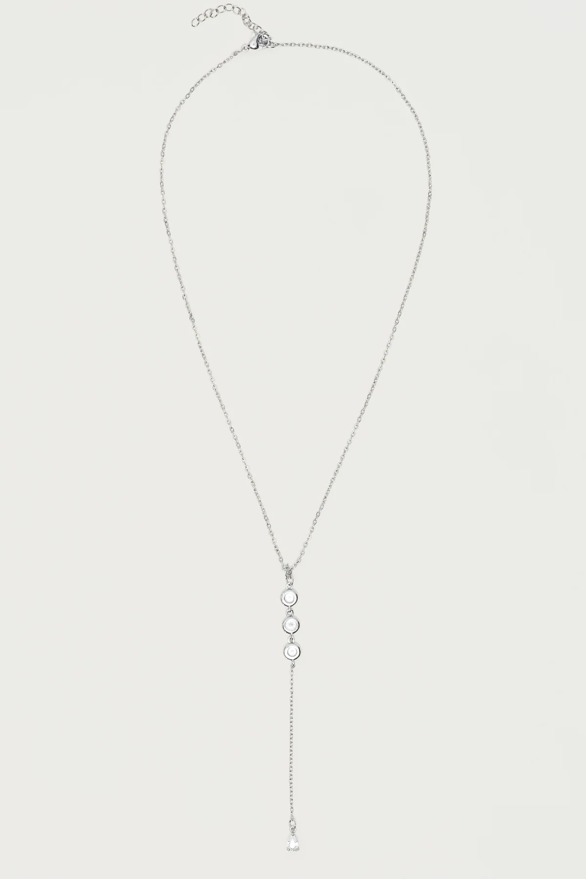 Rhinestone Cascading Necklace - Image 2