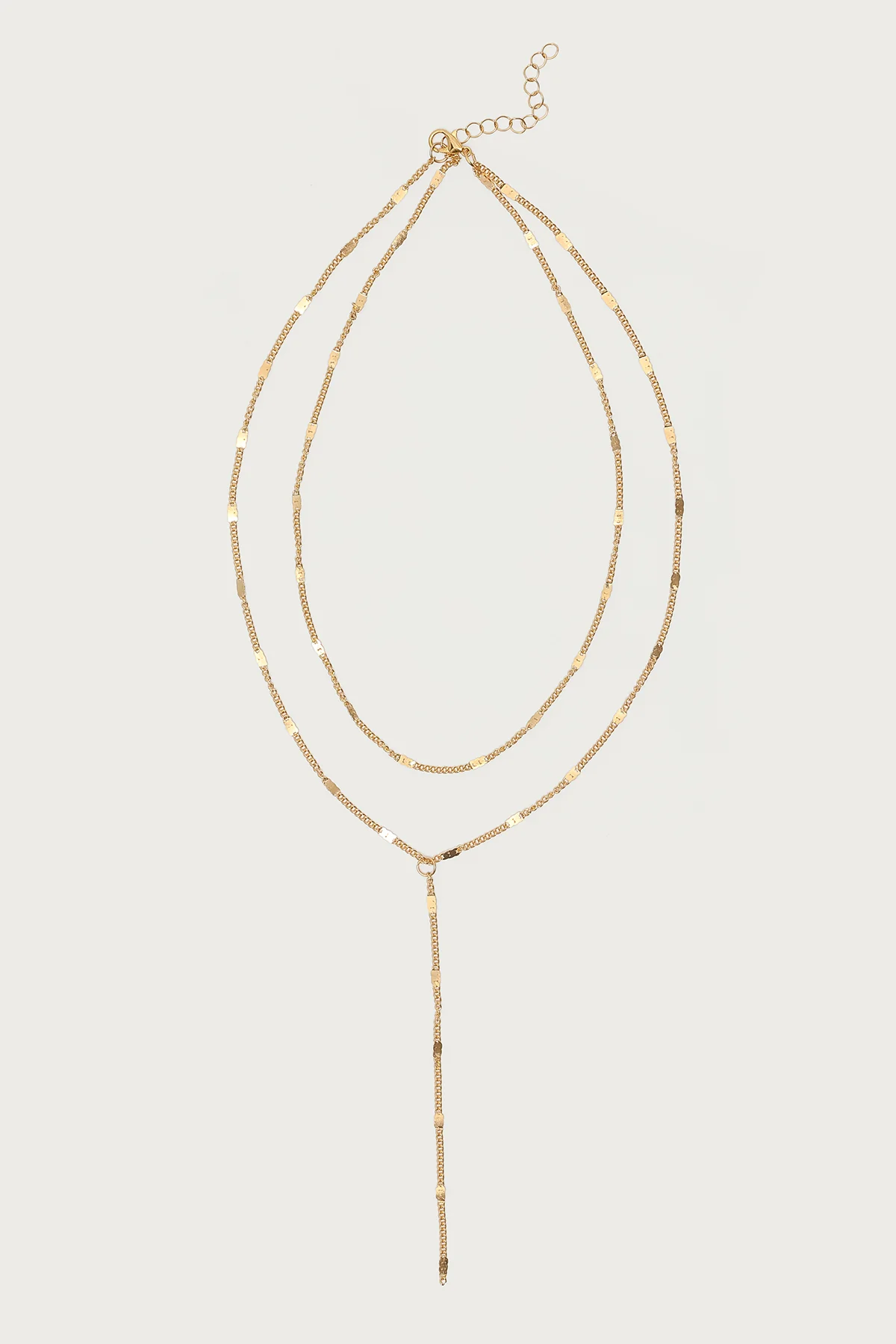 Cascading Disc Chain Layered Necklace - Image 2