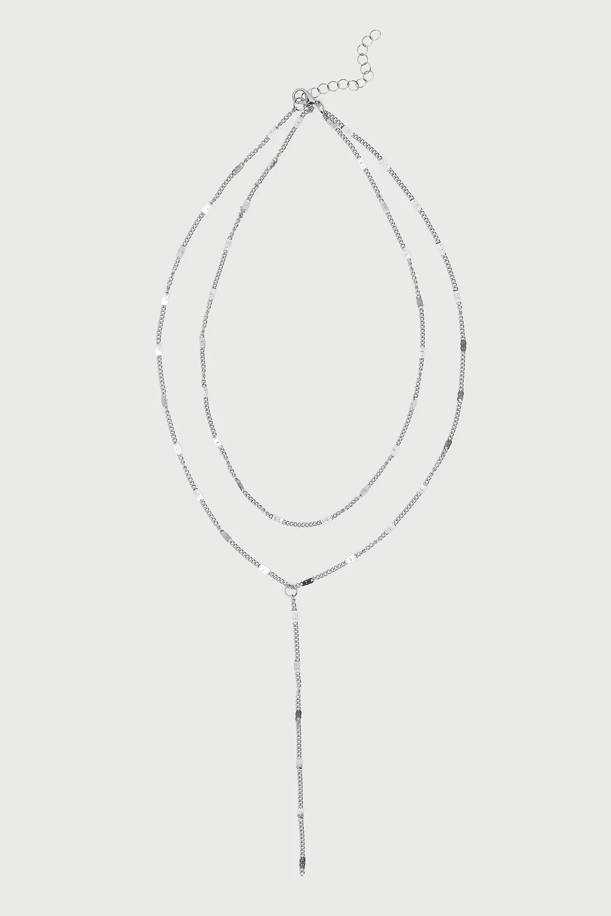 Cascading Disc Chain Layered Necklace - Image 2