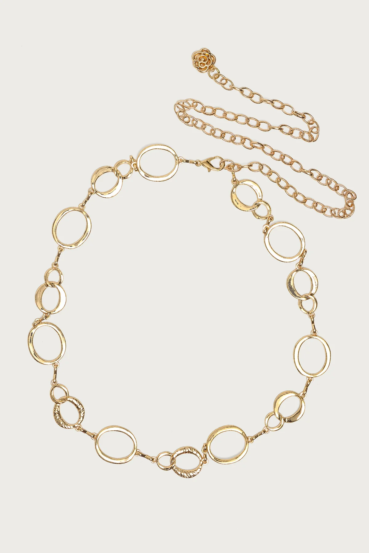 Textured Oval Chain Belt - Image 2