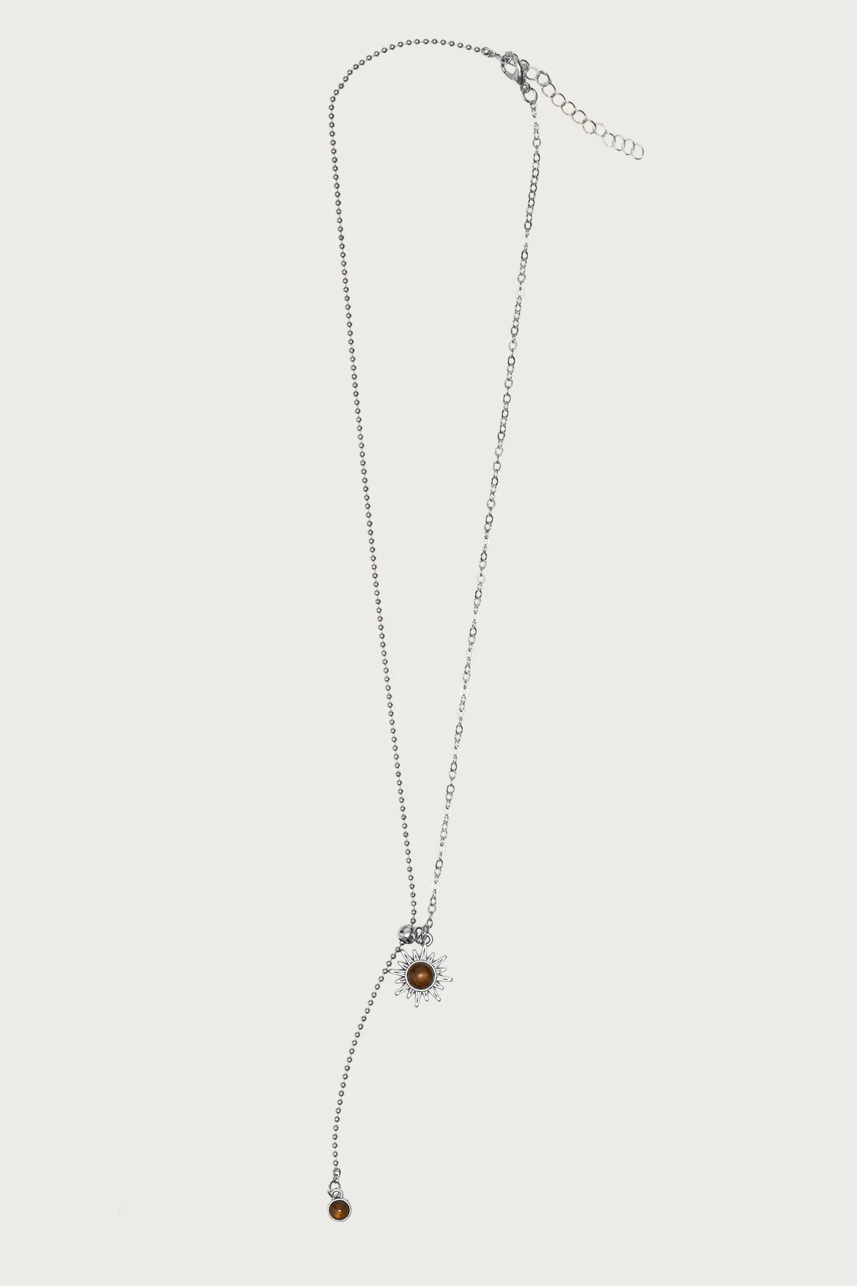 Sun Gemstone Cascading Chain Necklace - Image 2