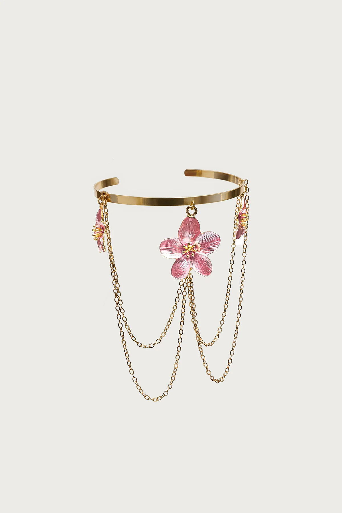 Tropical Flower Chain Arm Cuff - Image 2