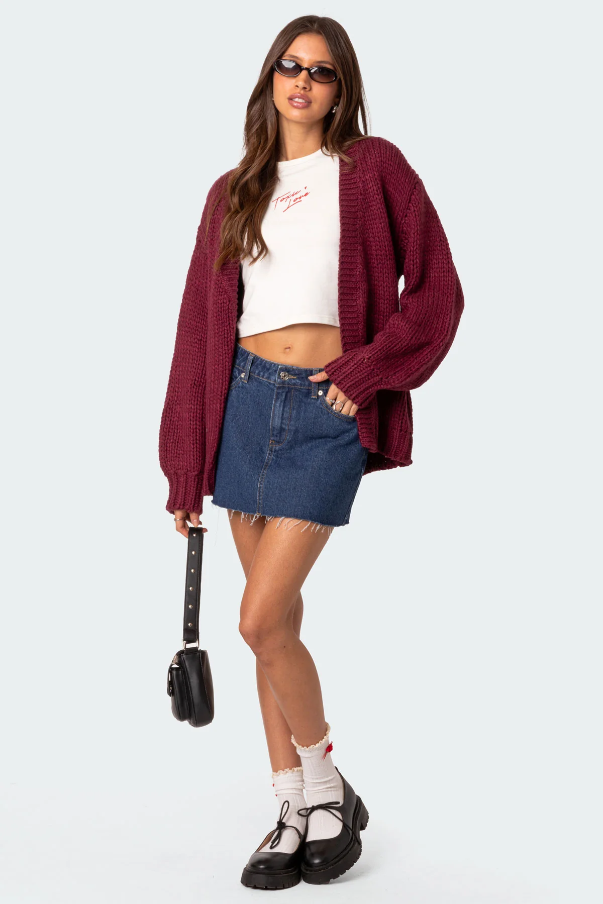 Jessie Denim Mini Skirt - Image 2