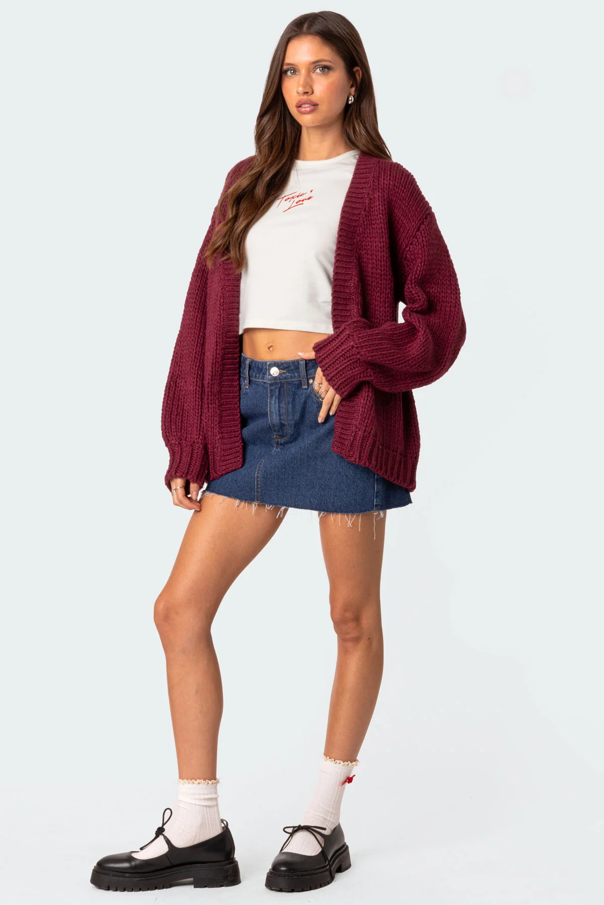 Jessie Denim Mini Skirt - Image 5