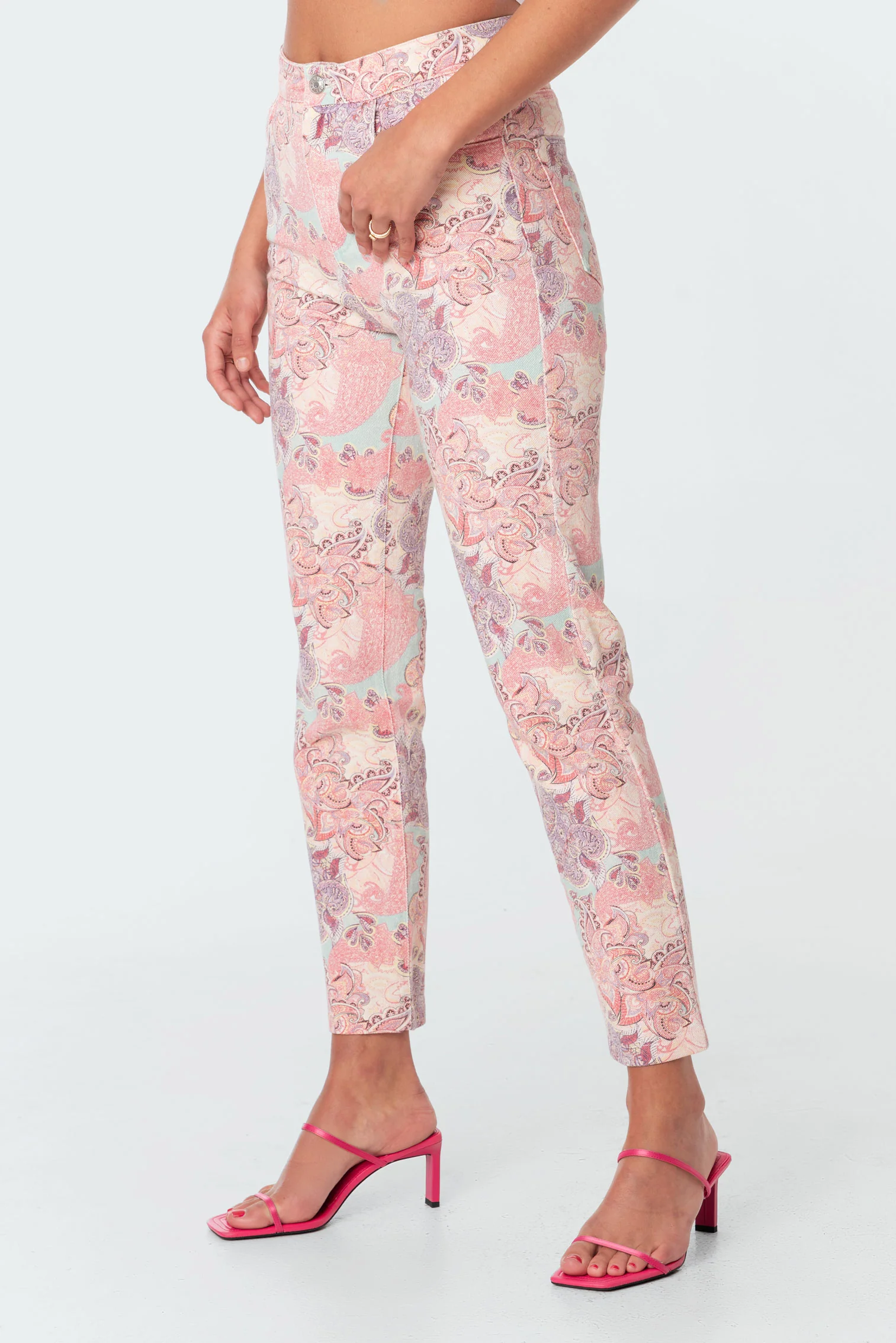 Paisley Wash Mom Jeans - Image 3