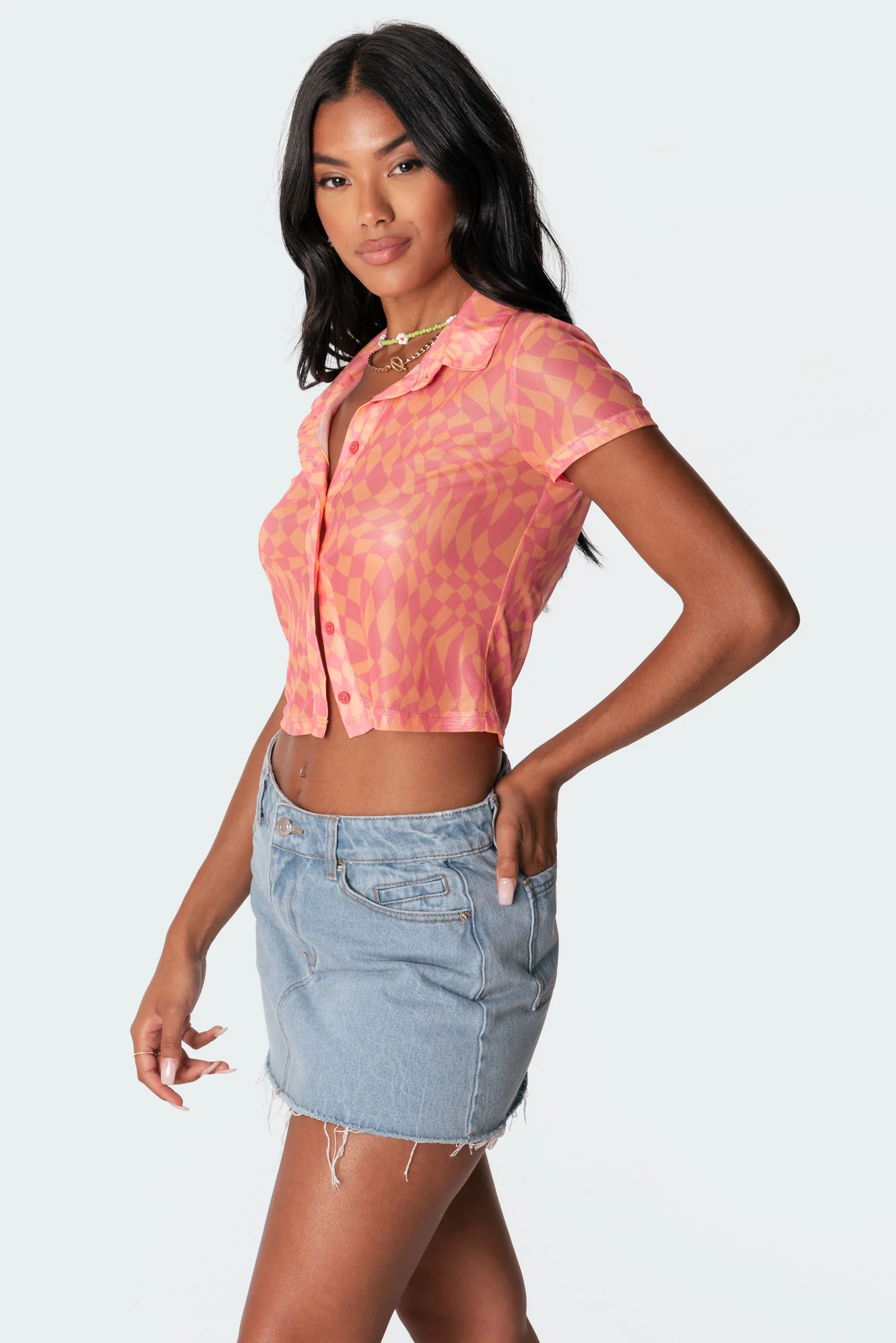 Morphy Mesh Button-Up Shirt - Image 4