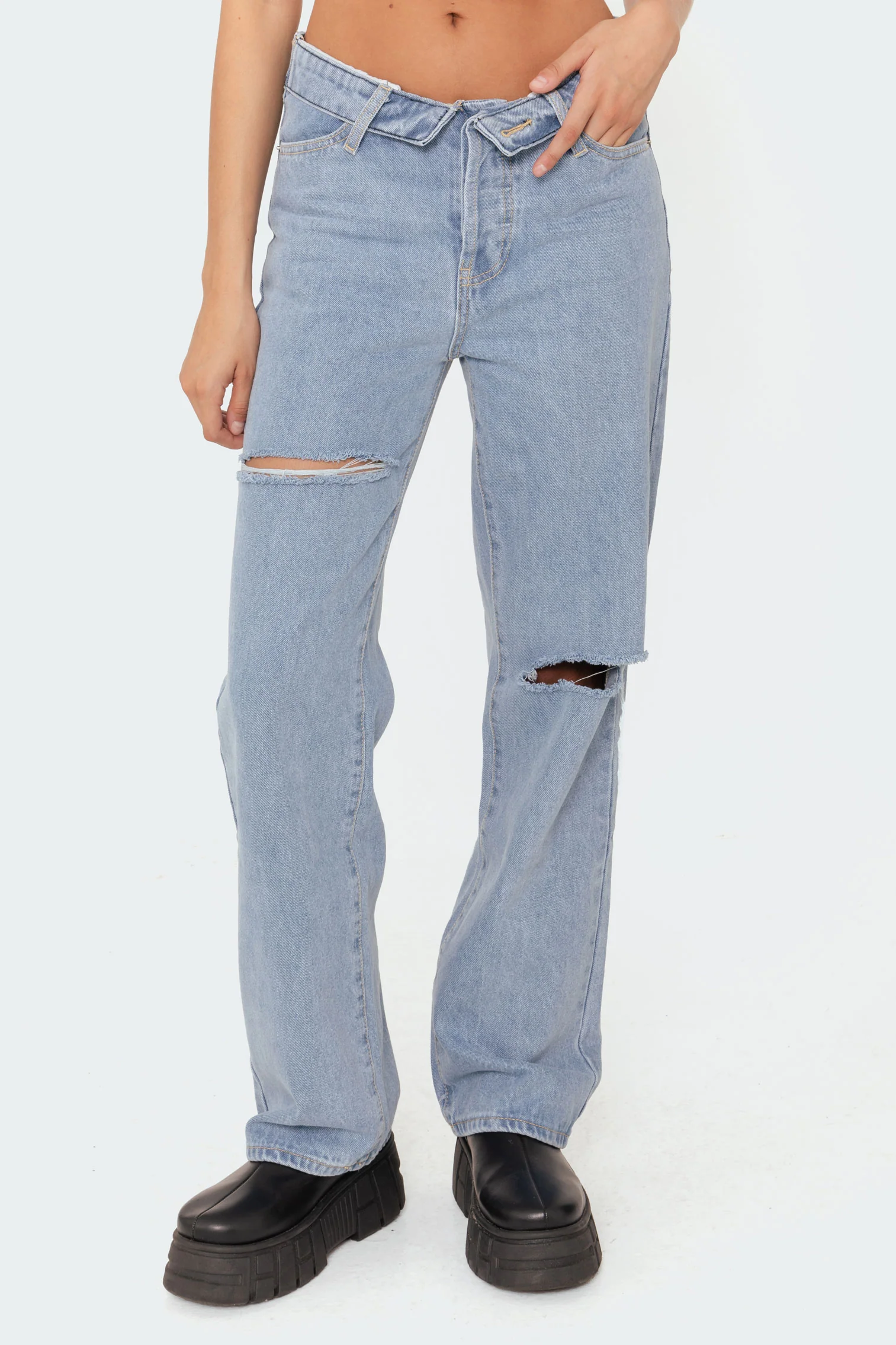 Raquel Folded Jeans - Image 3
