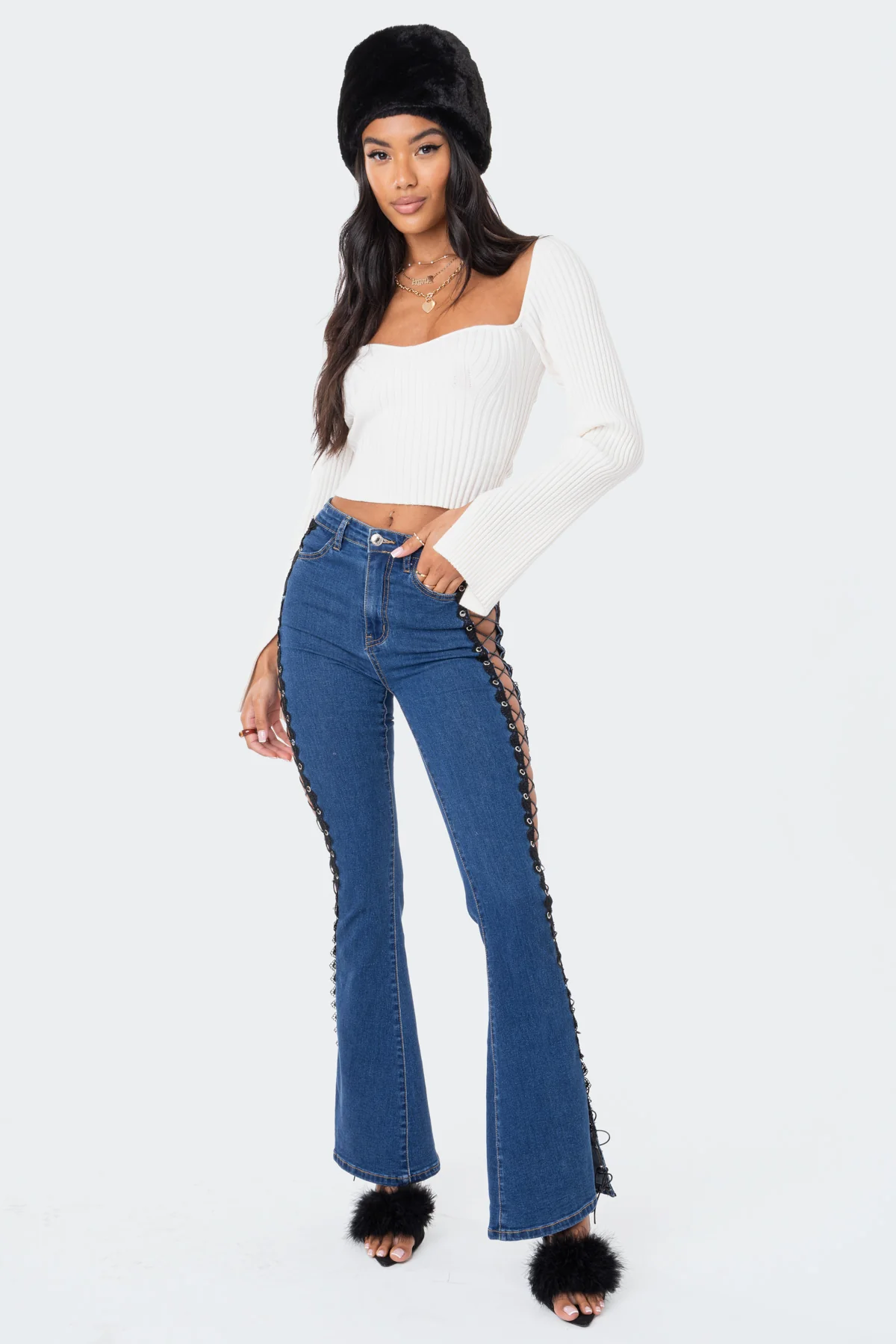 Robbie Sweetheart Knitted Top - Image 2