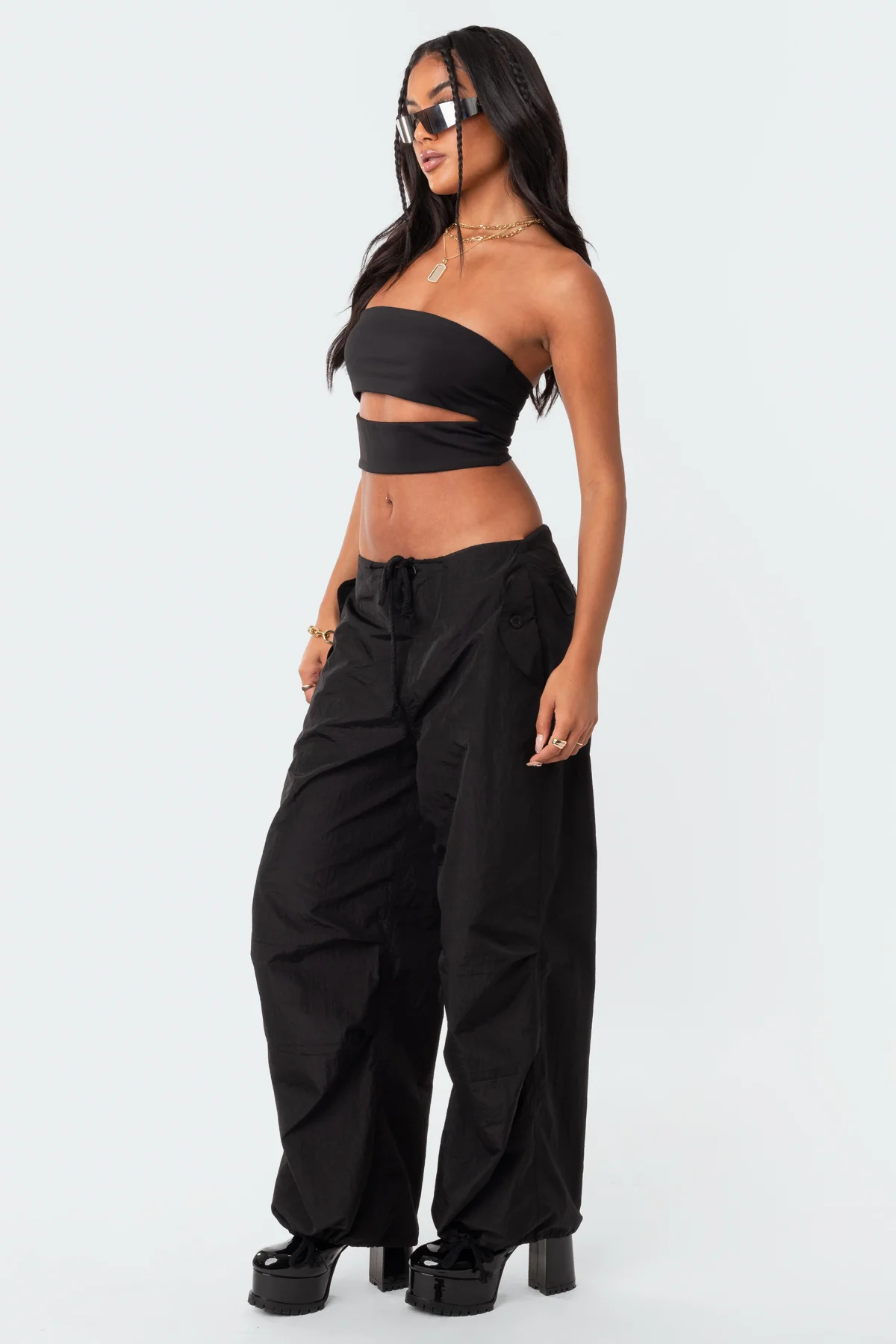 Rian Nylon Cargo Pants - Image 3