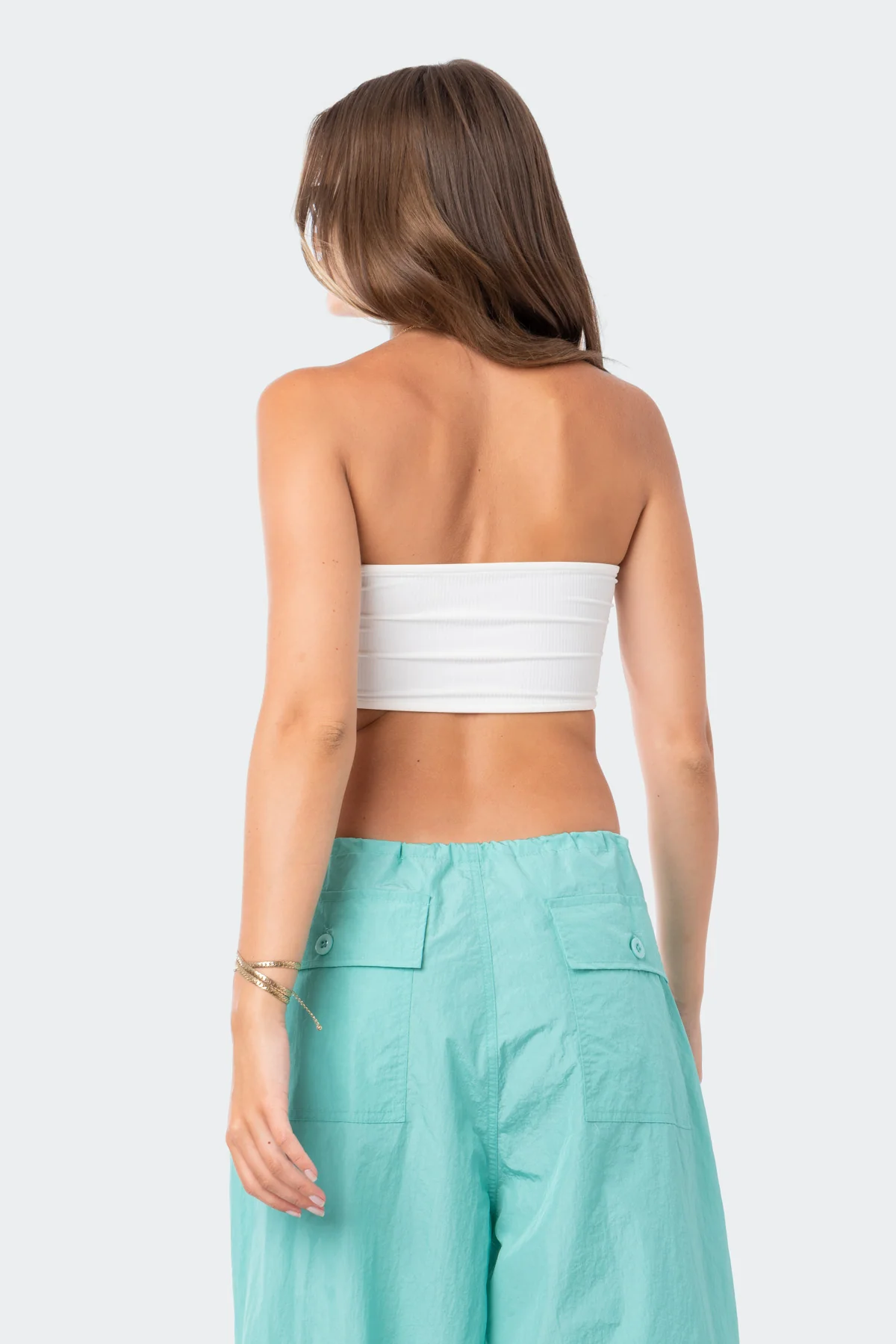 V Strapless Crop Top - Image 5