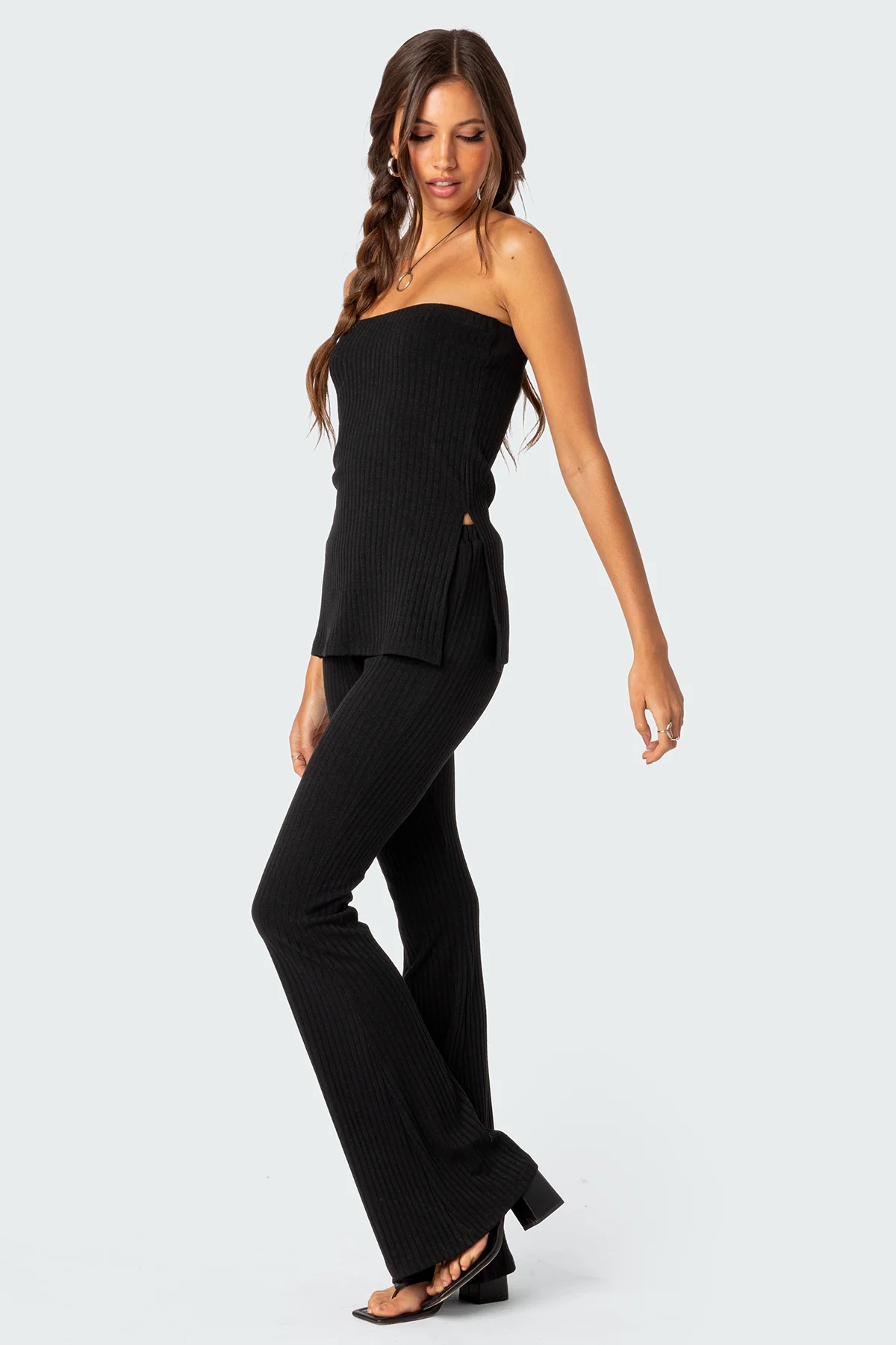 Dekota Ribbed Flared Pants - Image 5