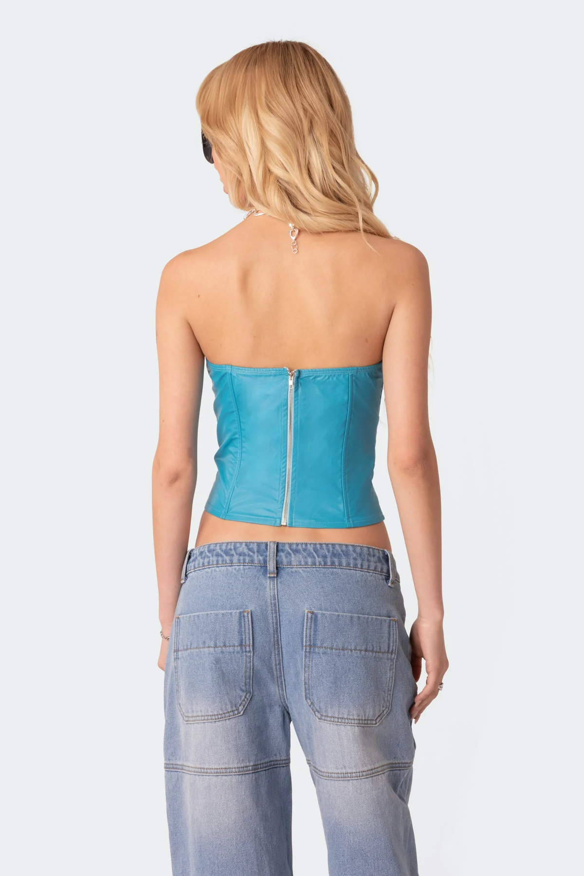 Aniyah Faux Leather Corset - Image 4