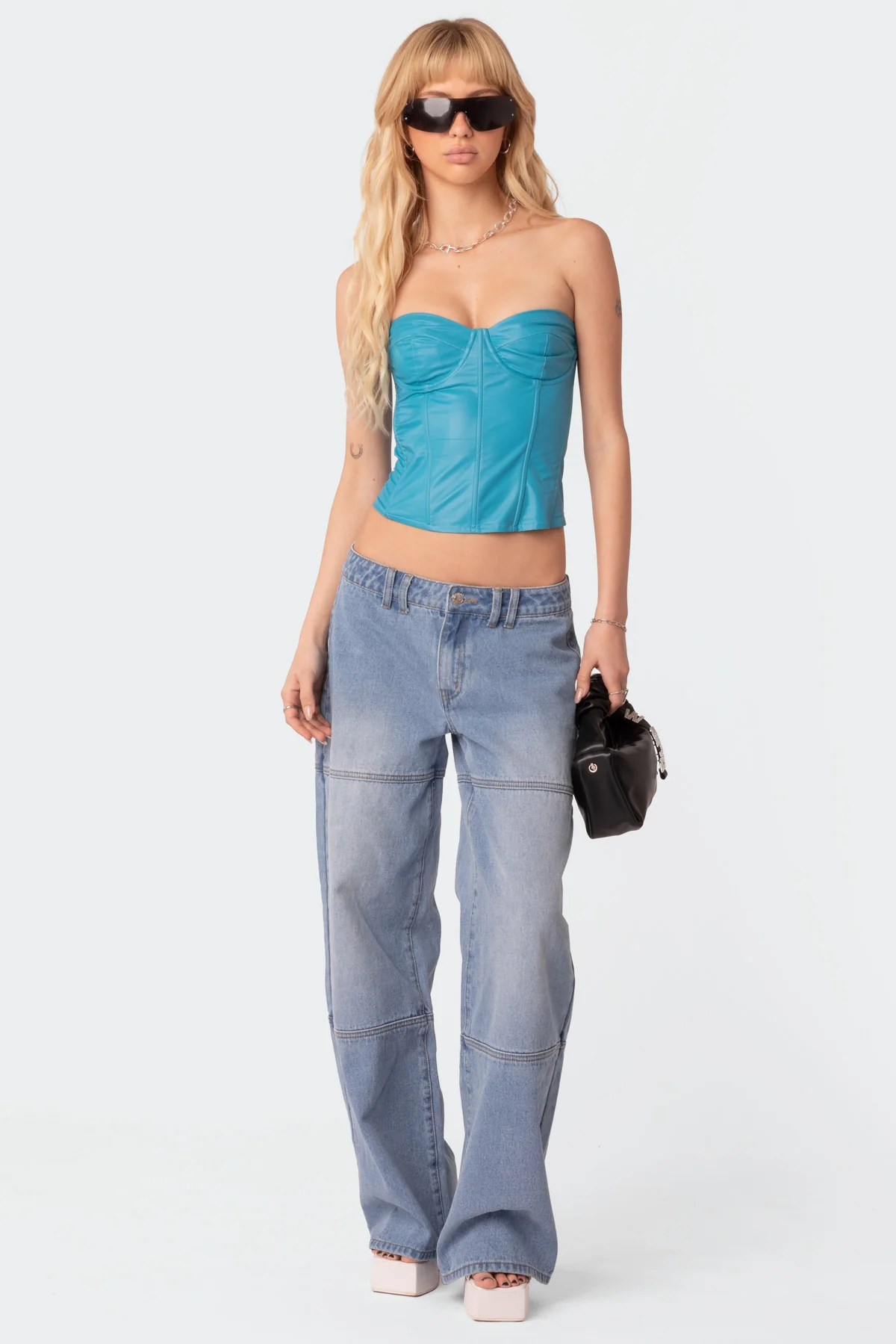 Aniyah Faux Leather Corset - Image 5