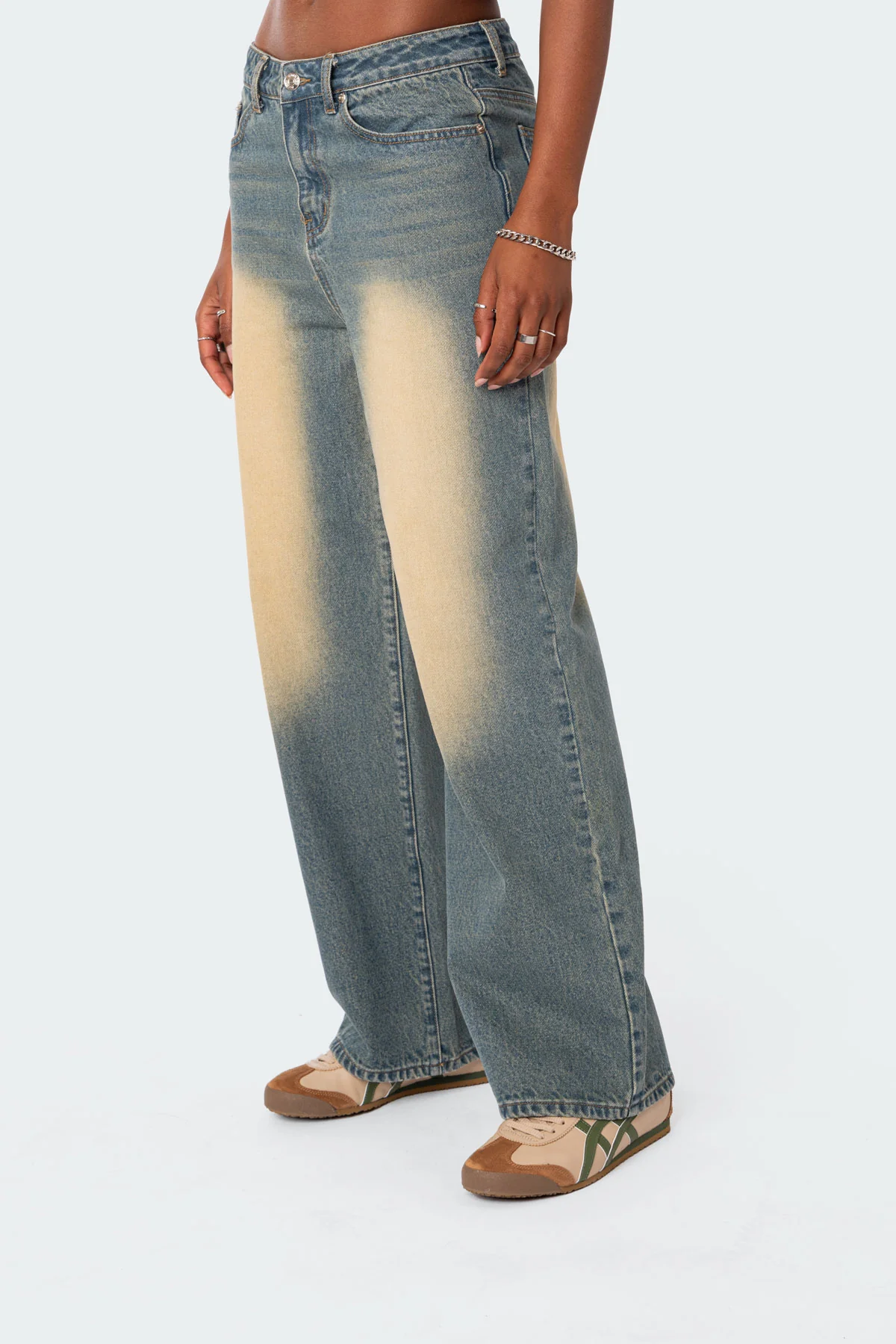 Braya Washed Low Rise Baggy Jeans - Image 3