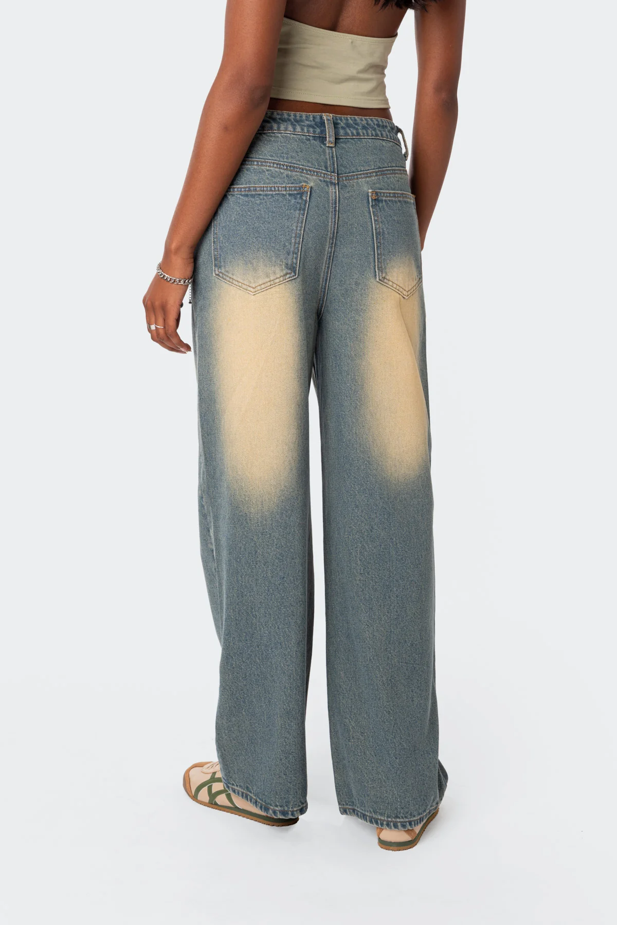 Braya Washed Low Rise Baggy Jeans - Image 4