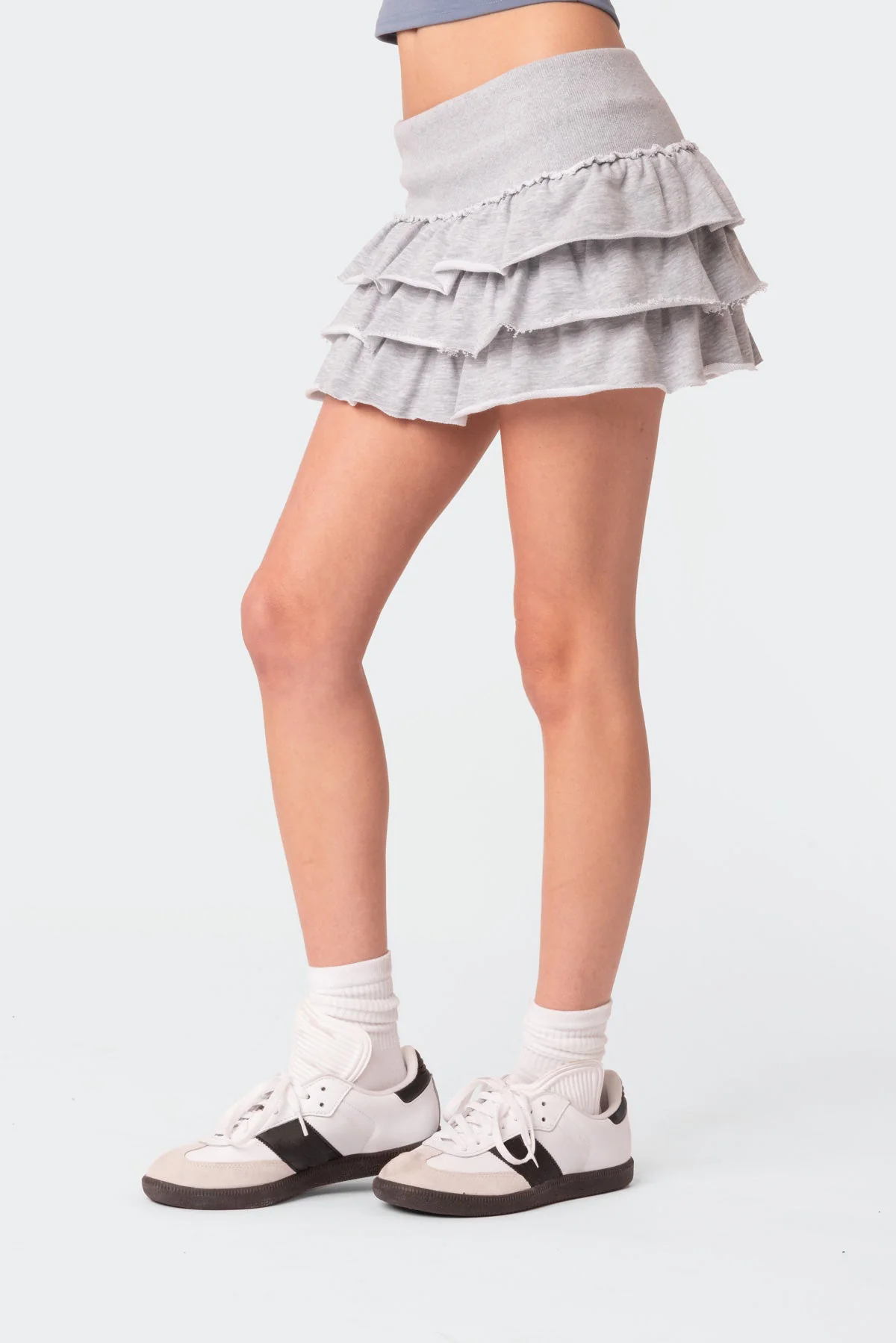 Martina Ruffle Terry Mini Skirt - Image 4