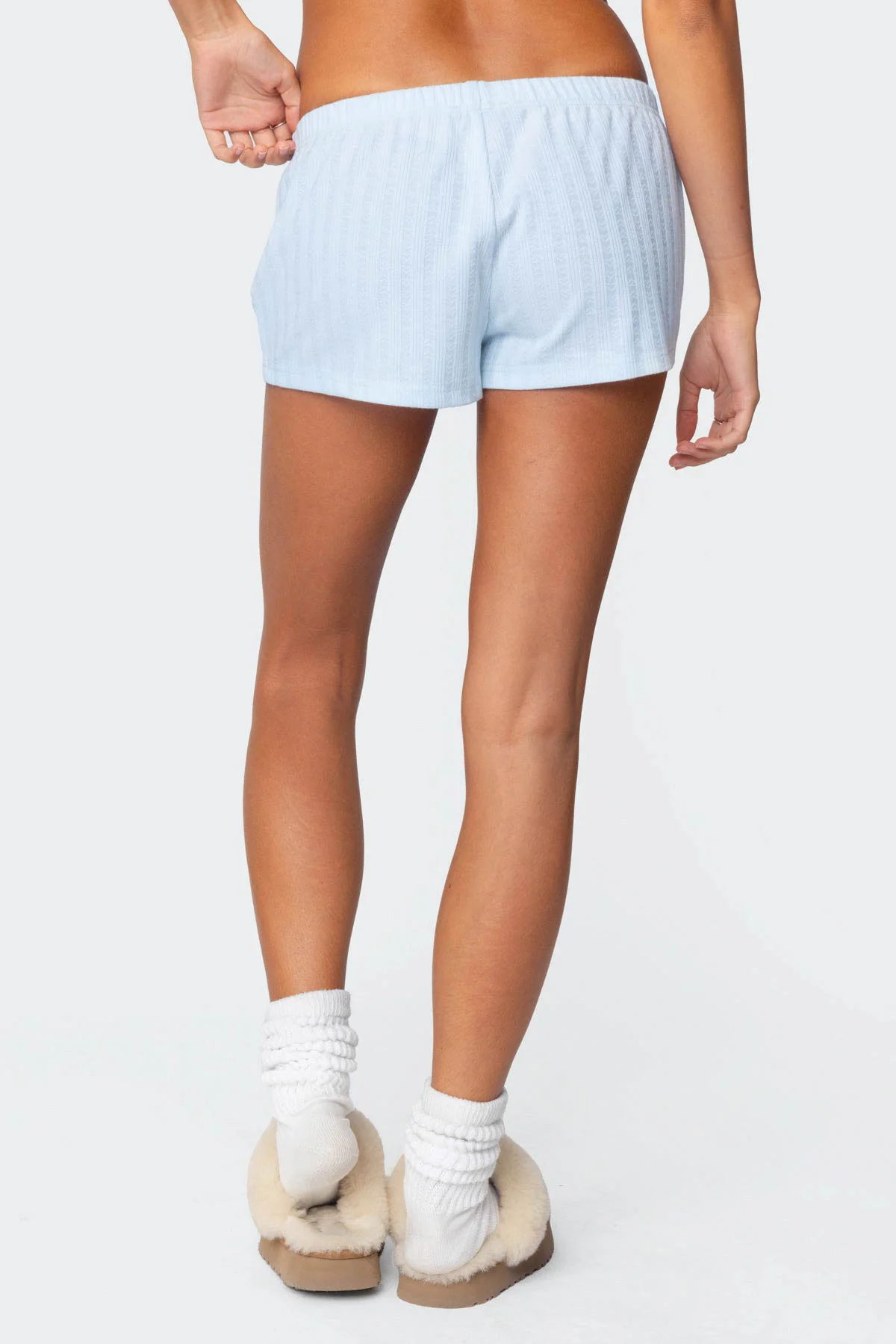 Irene Low Rise Pointelle Micro Shorts - Image 4