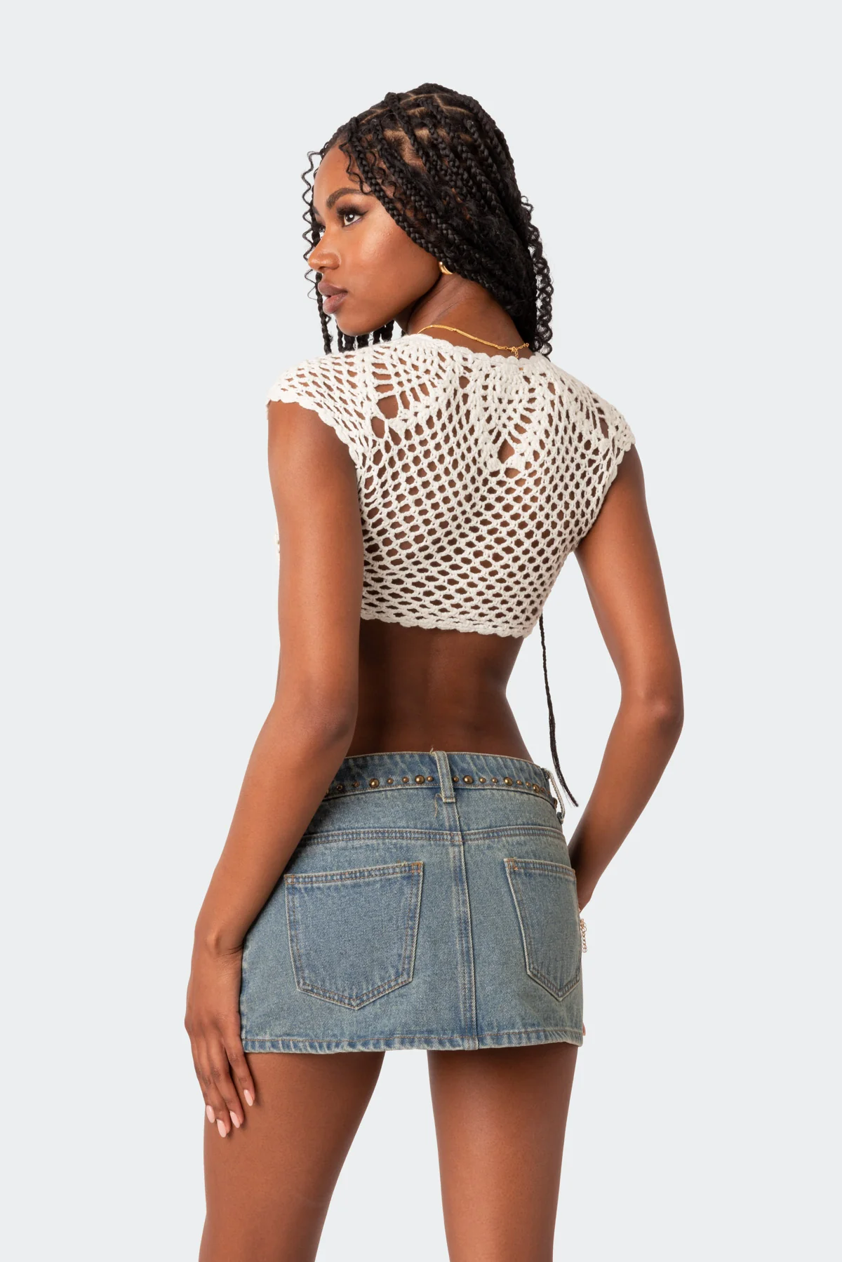 Rocco Tie Front Crochet Top - Image 5