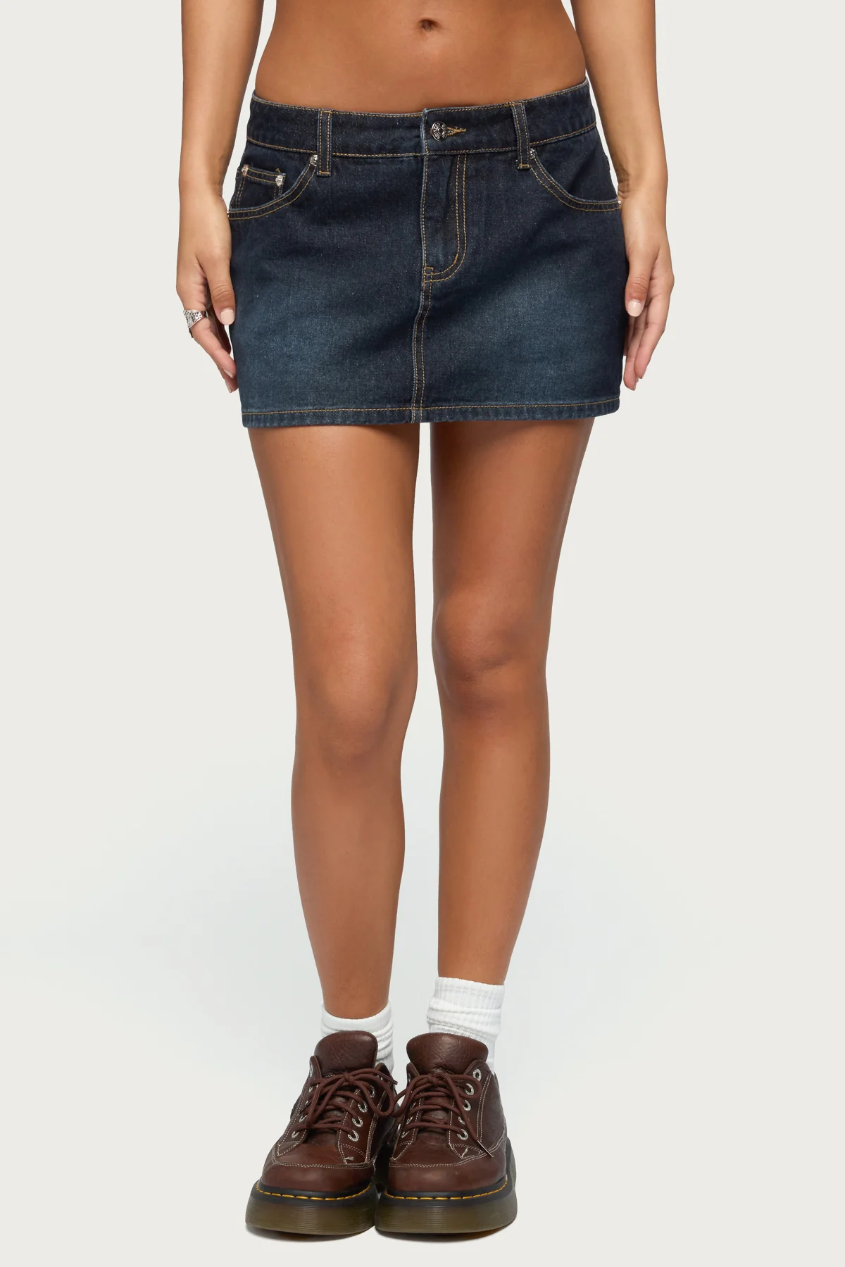 Chiara Denim Micro Skirt - Image 2